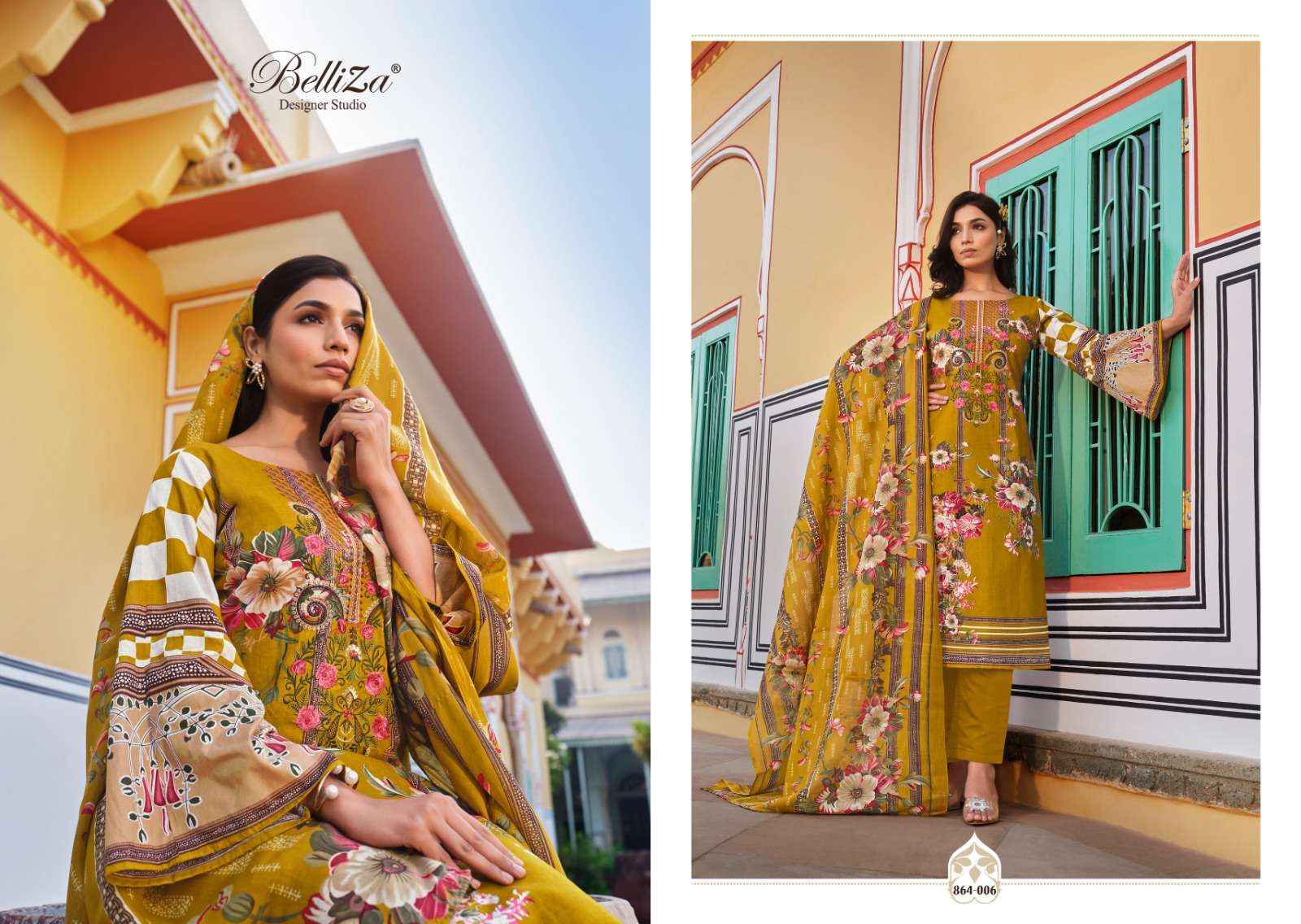 BELLIZA DESIGNER SUITS NAIRA VOL 26 COTTON SALWAR SUITS