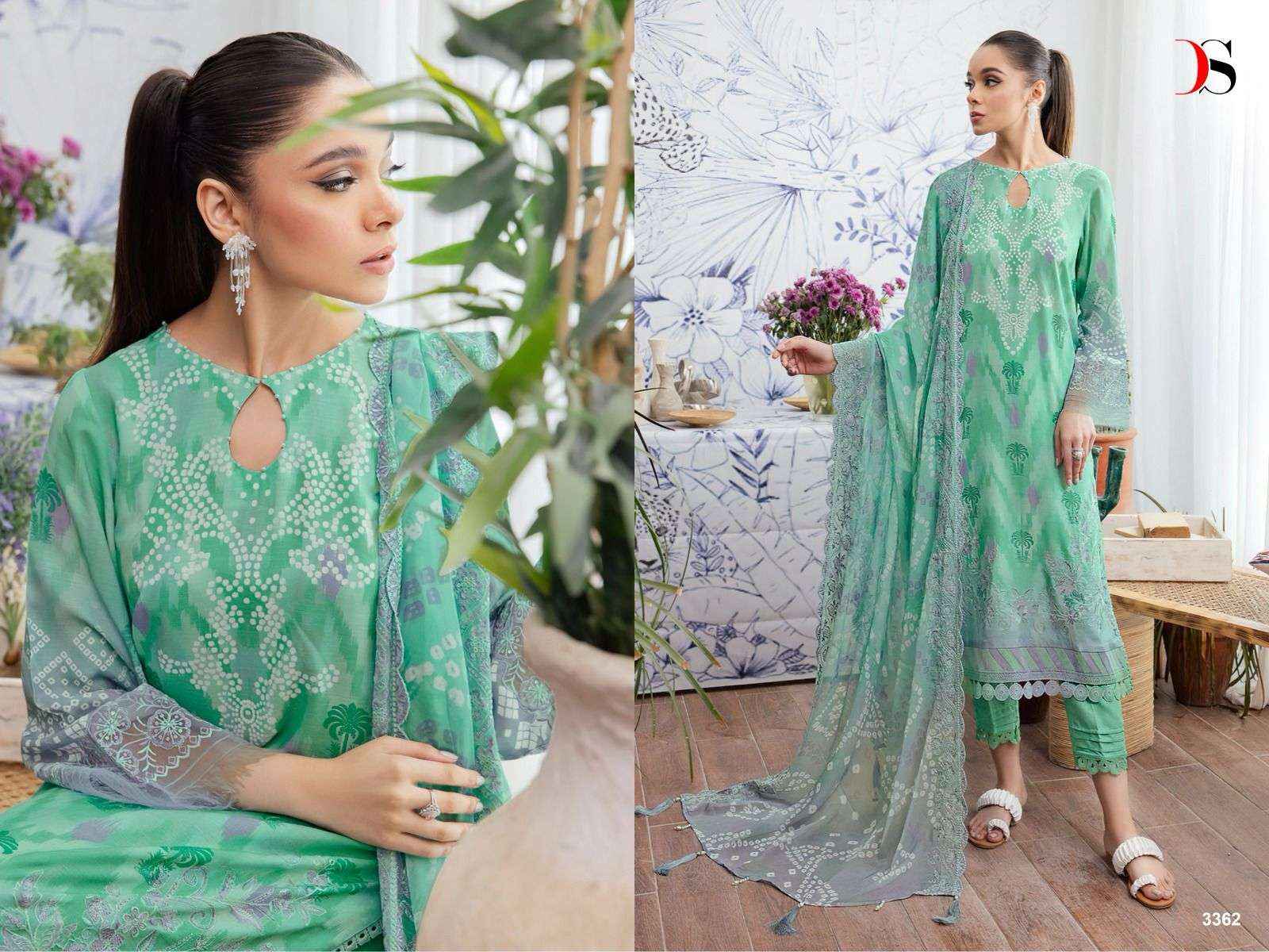 DEEPSY SUITS NUREH GARDENIA 24 COTTON SALWAR KMEEZ