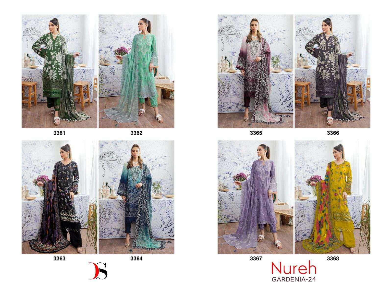 DEEPSY SUITS NUREH GARDENIA 24 COTTON SALWAR KMEEZ