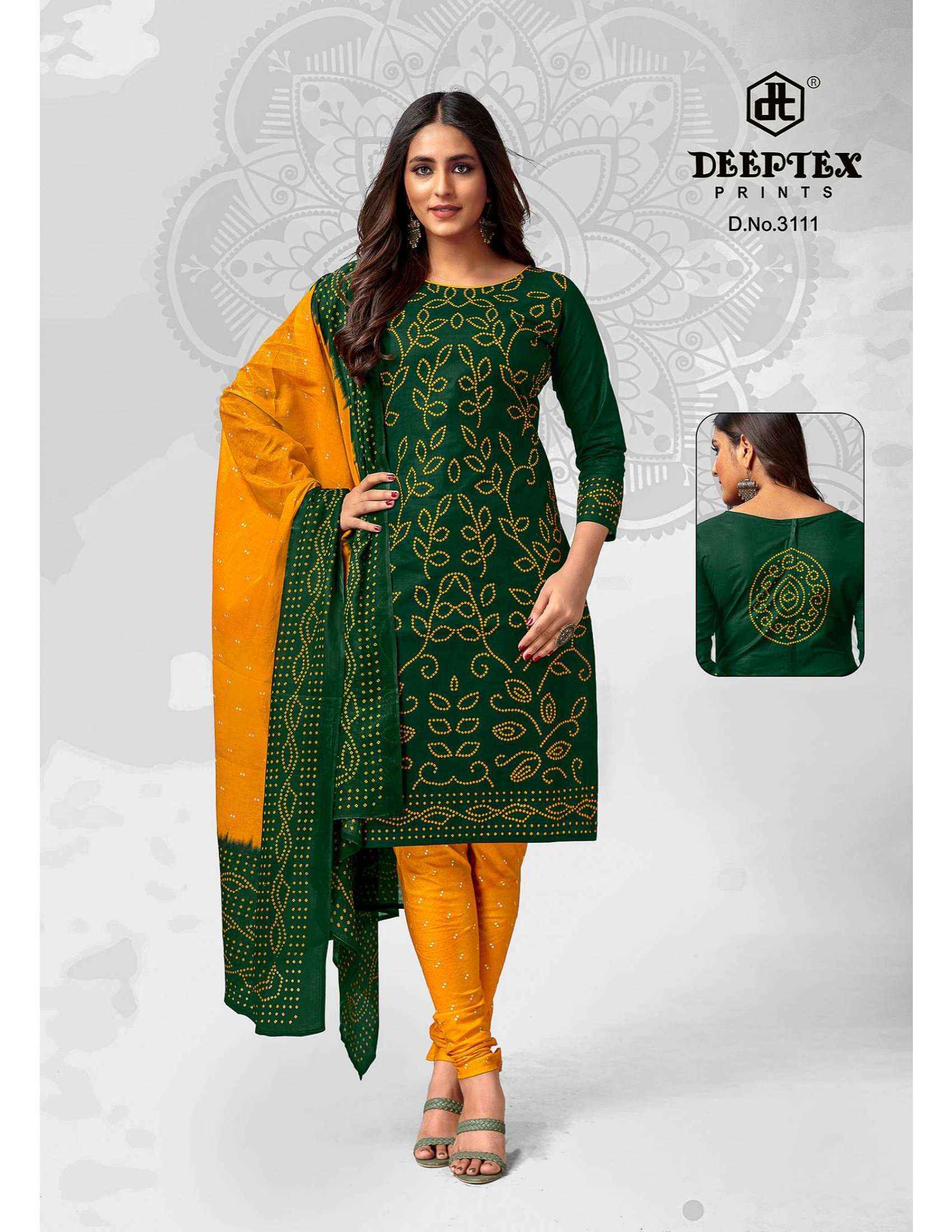 DEEPTEX PRINTS CLASSIC CHUNARIS VOL 31 DRESS MATERIAL