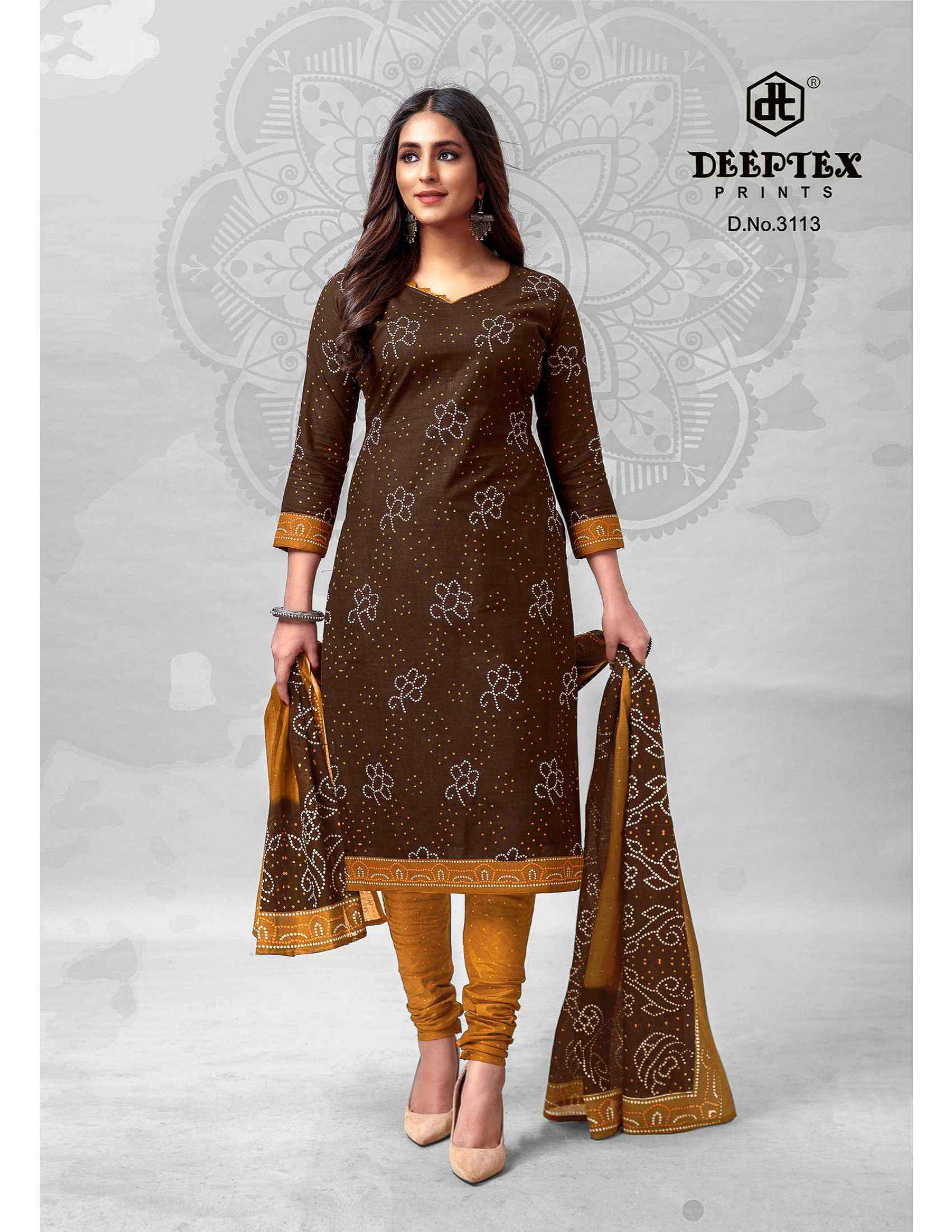 DEEPTEX PRINTS CLASSIC CHUNARIS VOL 31 DRESS MATERIAL