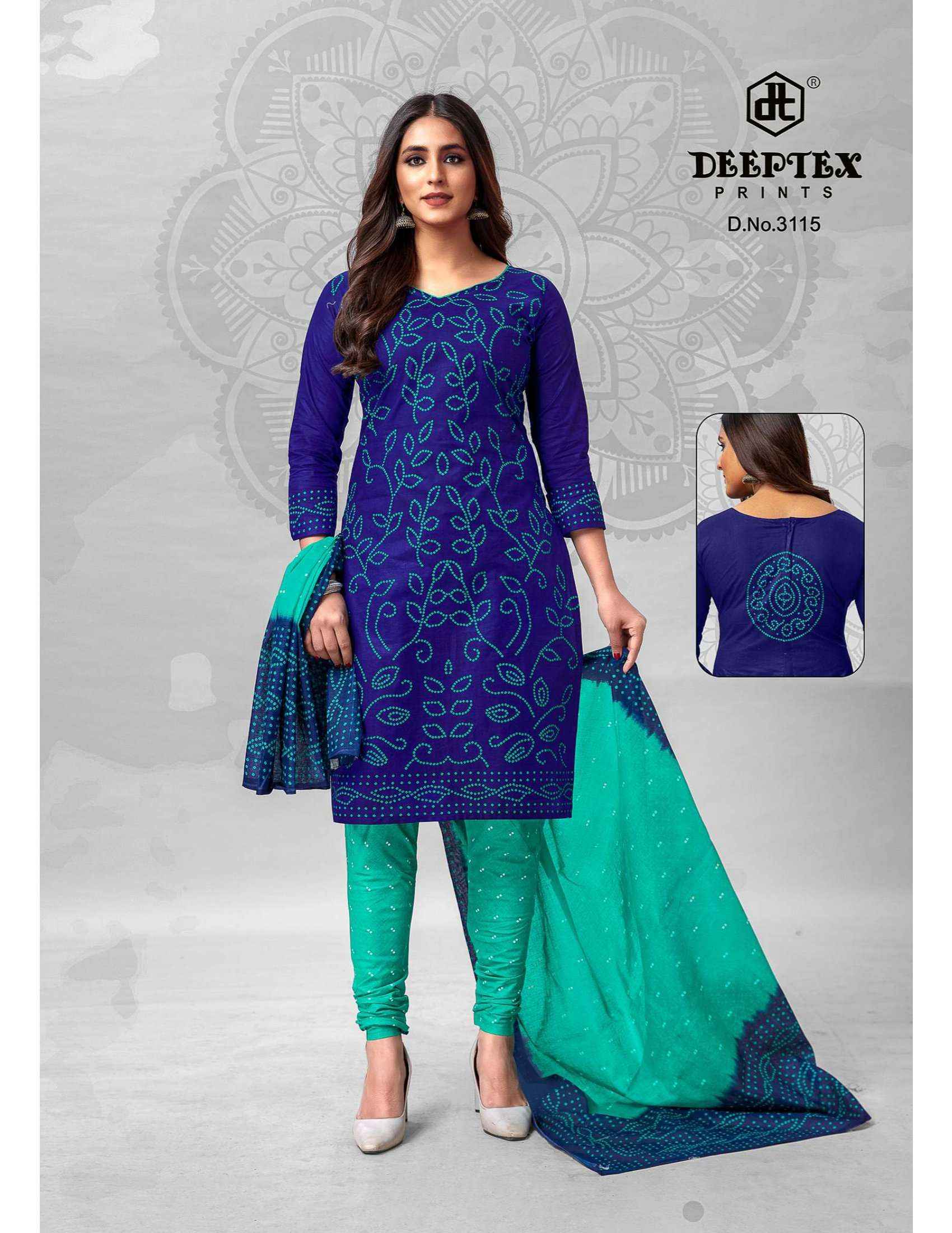 DEEPTEX PRINTS CLASSIC CHUNARIS VOL 31 DRESS MATERIAL