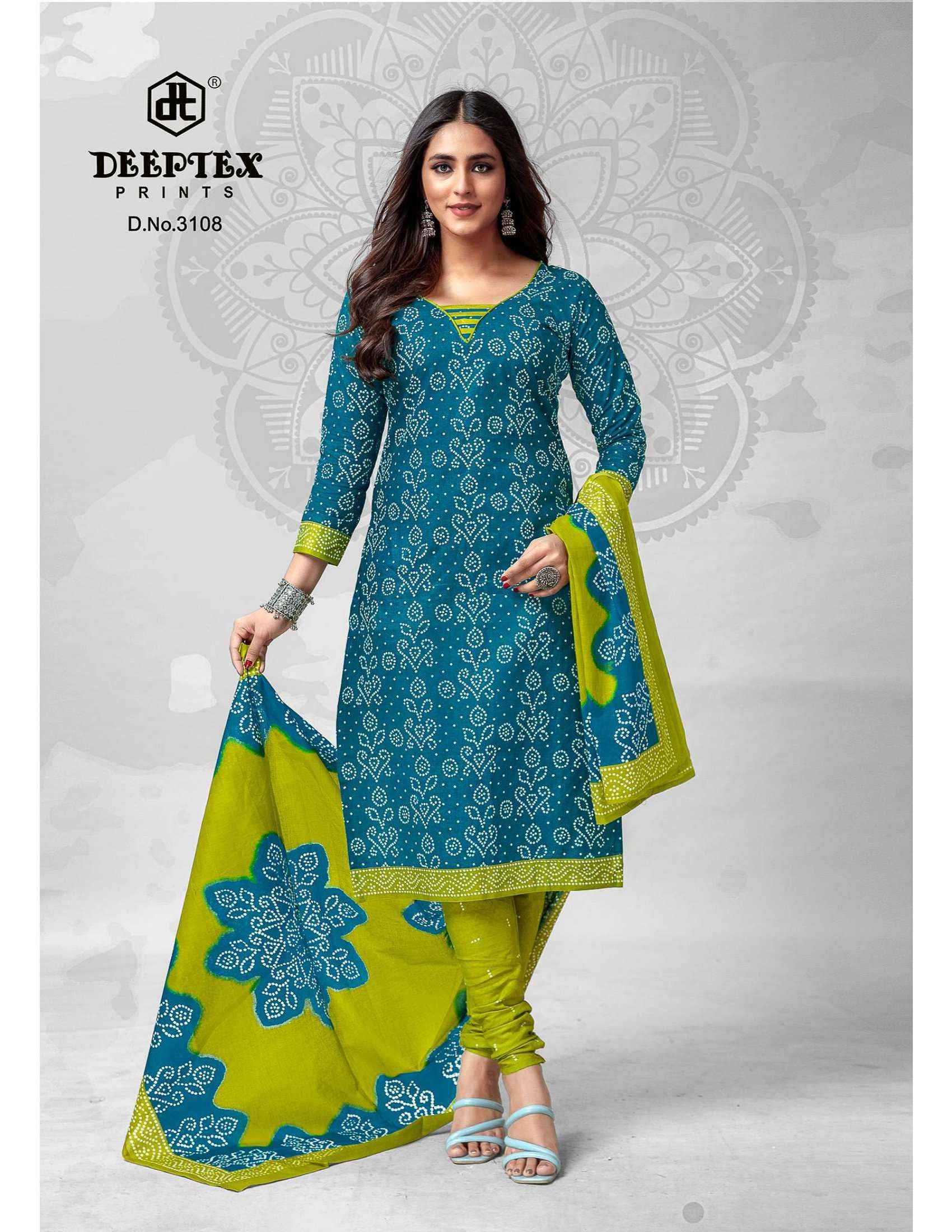 DEEPTEX PRINTS CLASSIC CHUNARIS VOL 31 DRESS MATERIAL