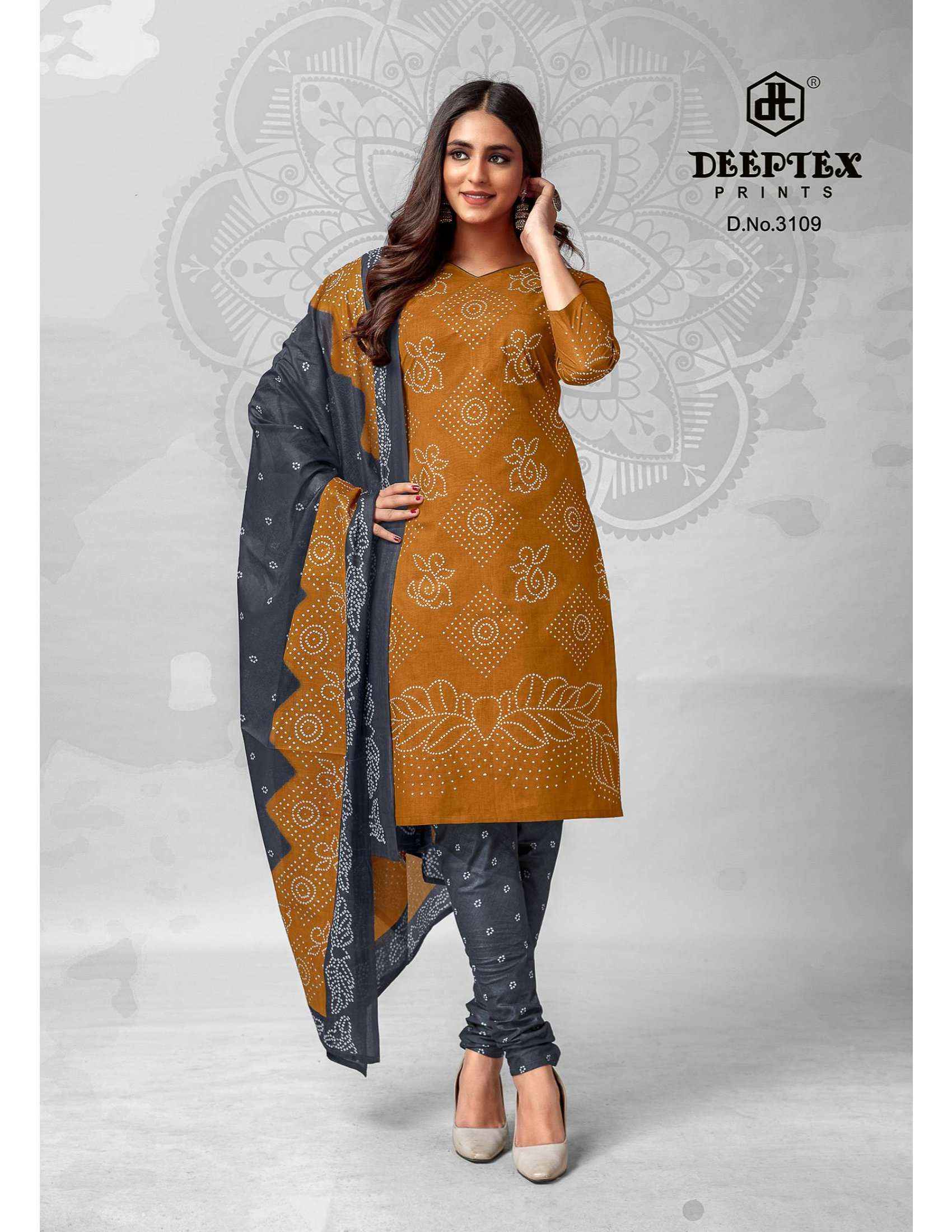 DEEPTEX PRINTS CLASSIC CHUNARIS VOL 31 DRESS MATERIAL