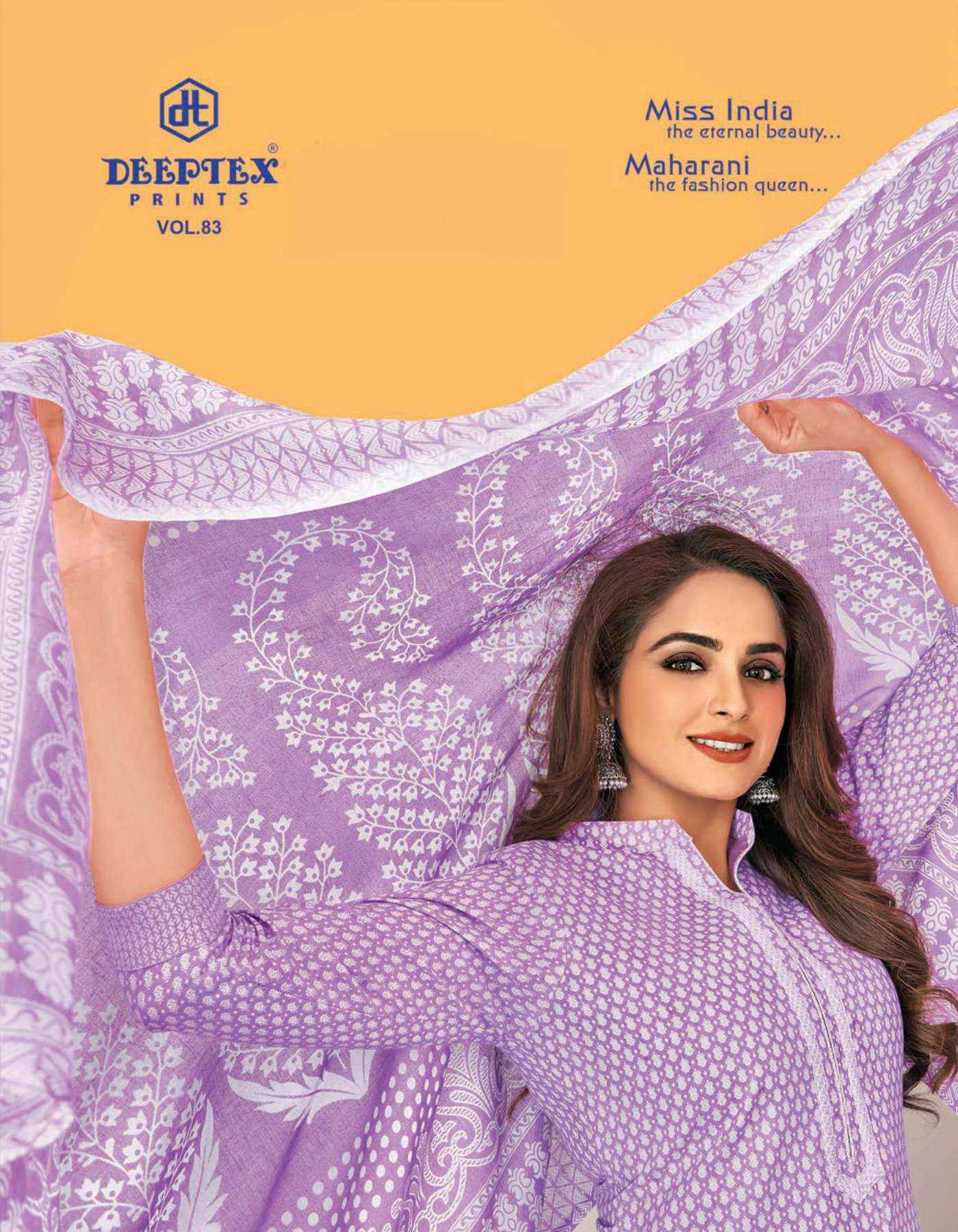 DEEPTEX PRINTS MISS INDIA VOL 83 PURE COTTON DRESS MATERIAL