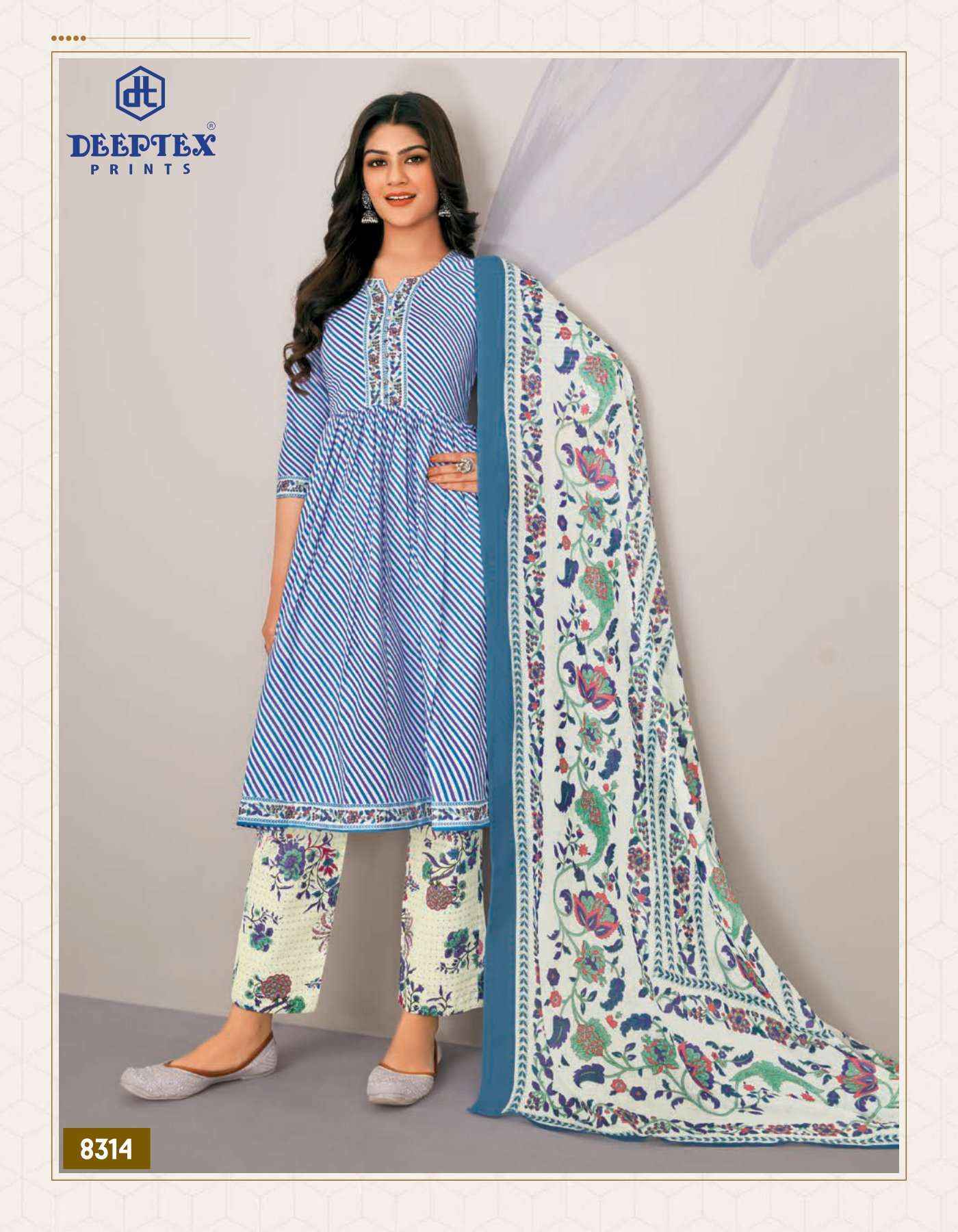 DEEPTEX PRINTS MISS INDIA VOL 83 PURE COTTON DRESS MATERIAL