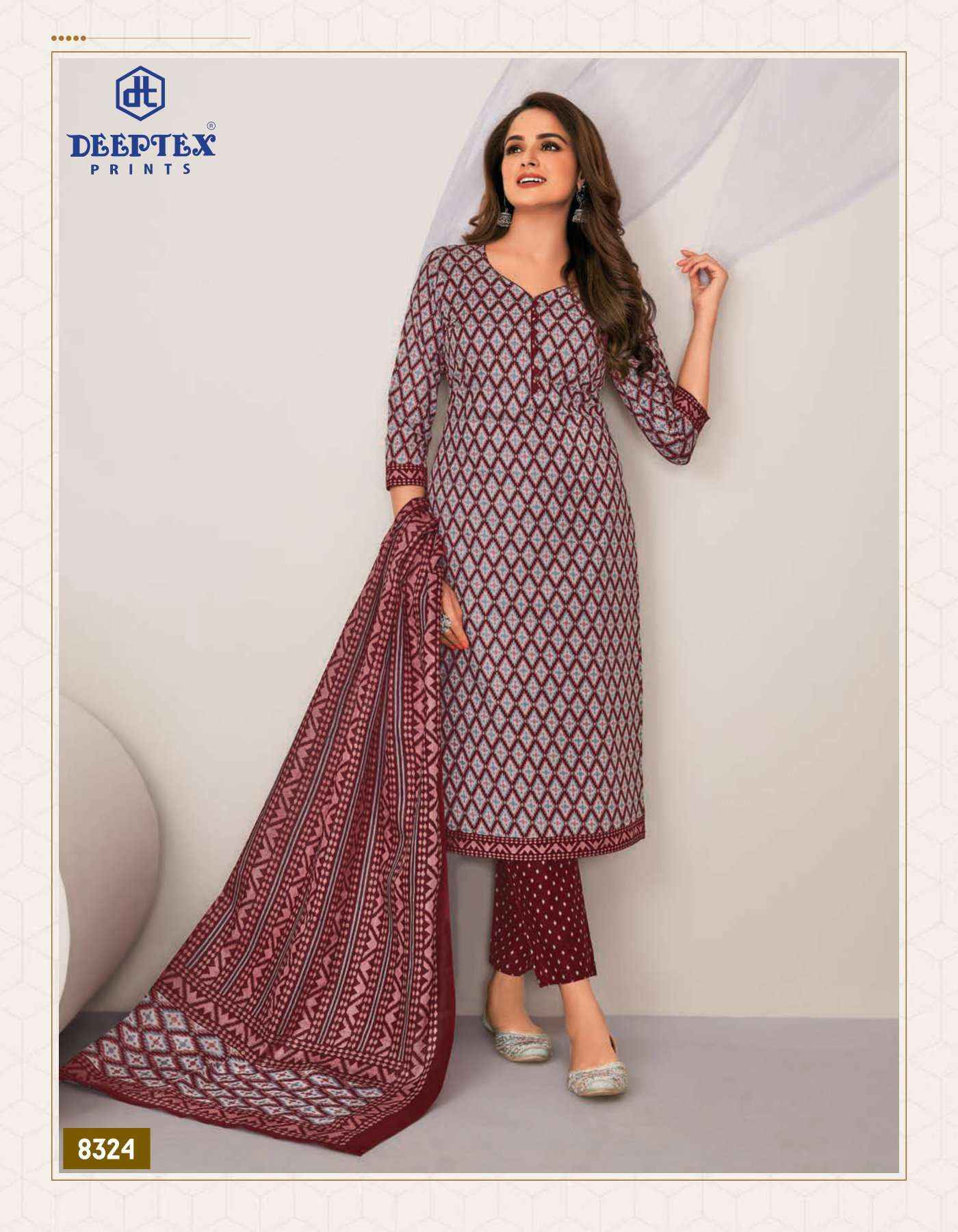 DEEPTEX PRINTS MISS INDIA VOL 83 PURE COTTON DRESS MATERIAL