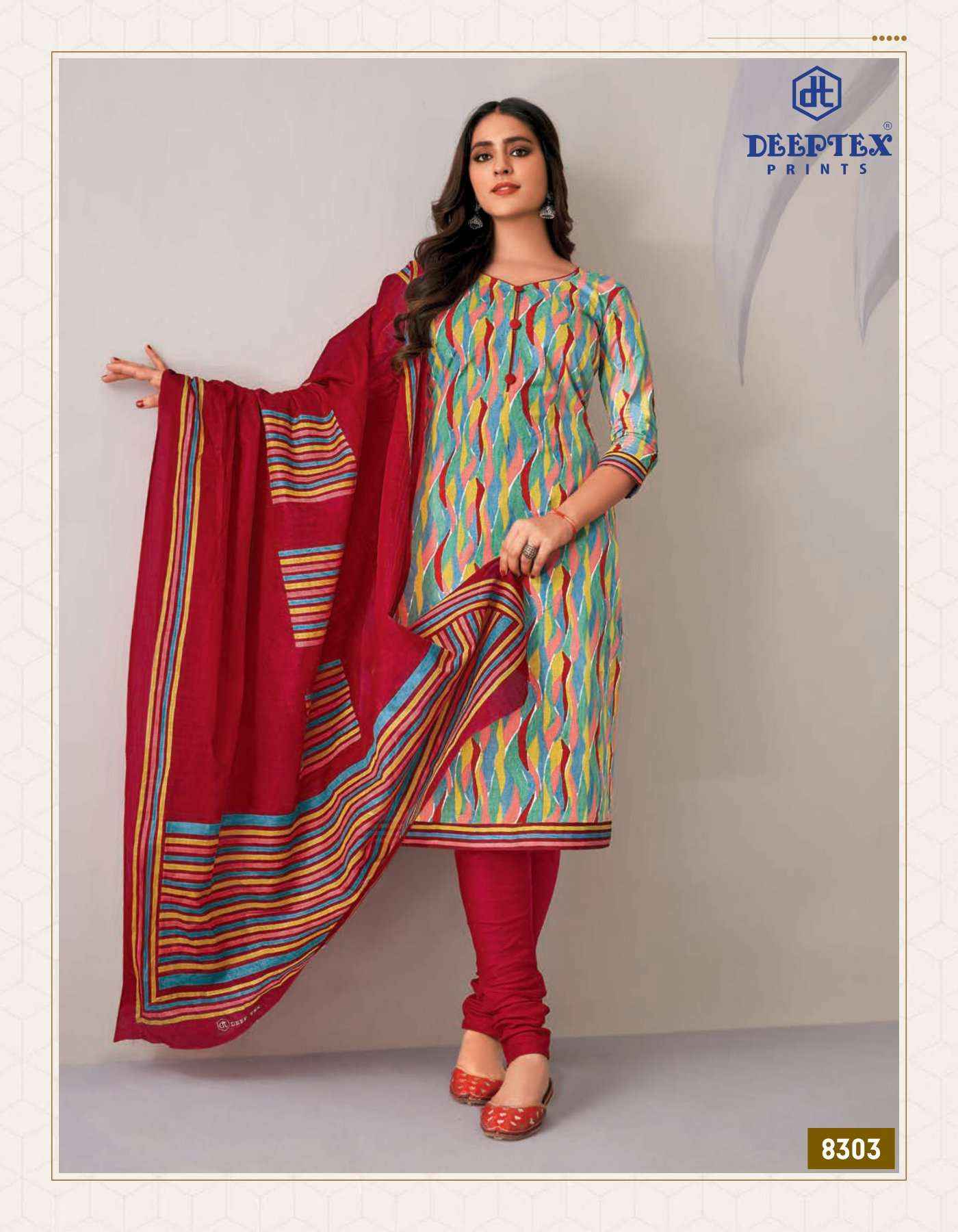 DEEPTEX PRINTS MISS INDIA VOL 83 PURE COTTON DRESS MATERIAL