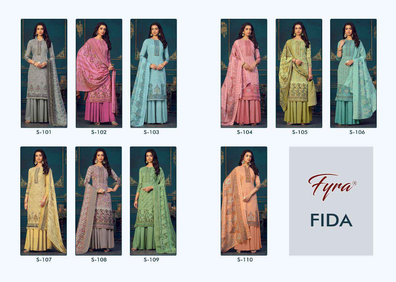 FYRA DESIGNING HUB FIDA DIGITAL KASHMIRI PRINT SUITS