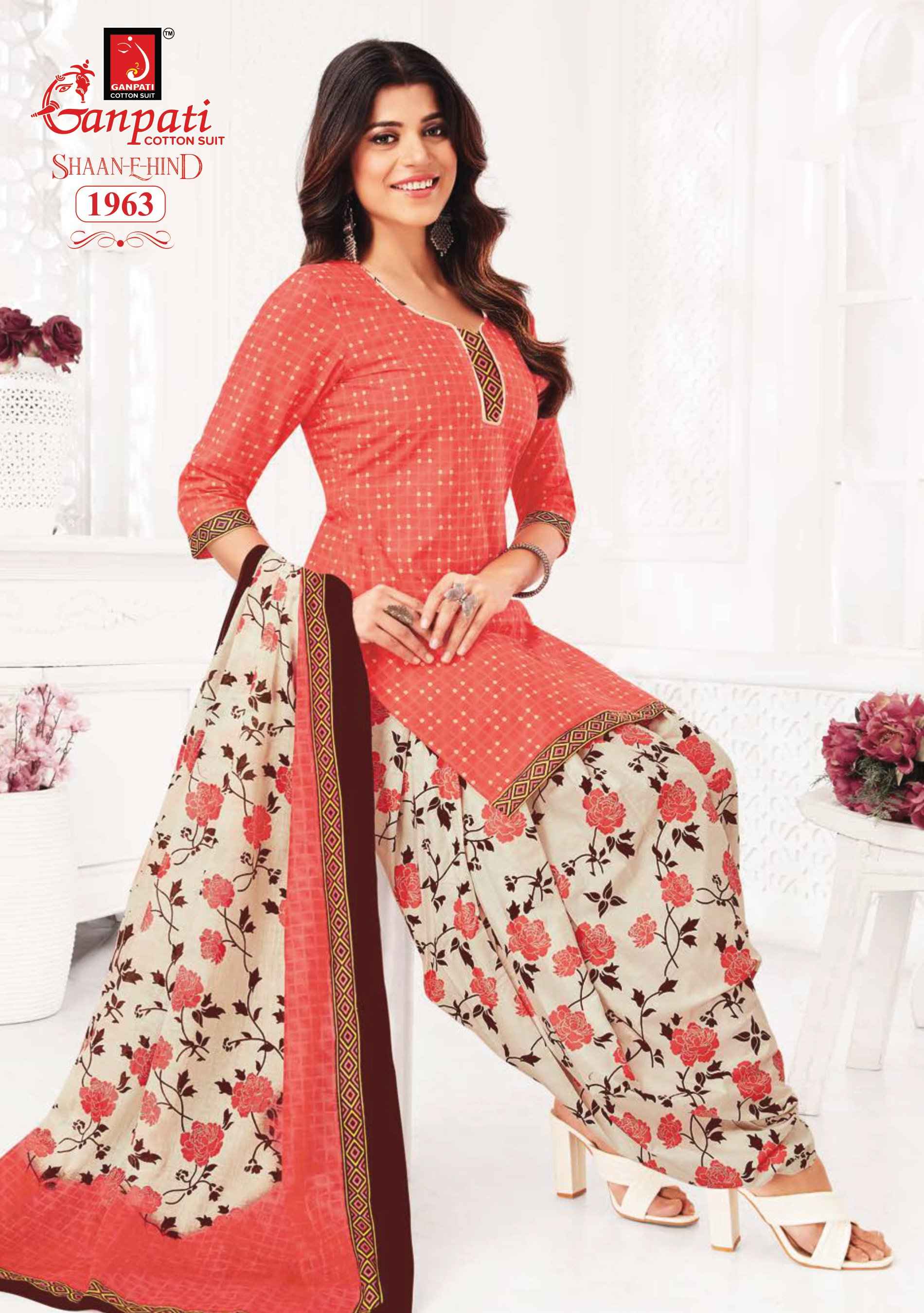 Ganpati Cotton Shaan E Hind Vol-8 Pure Cotton Salwar Suits Wholesale Price