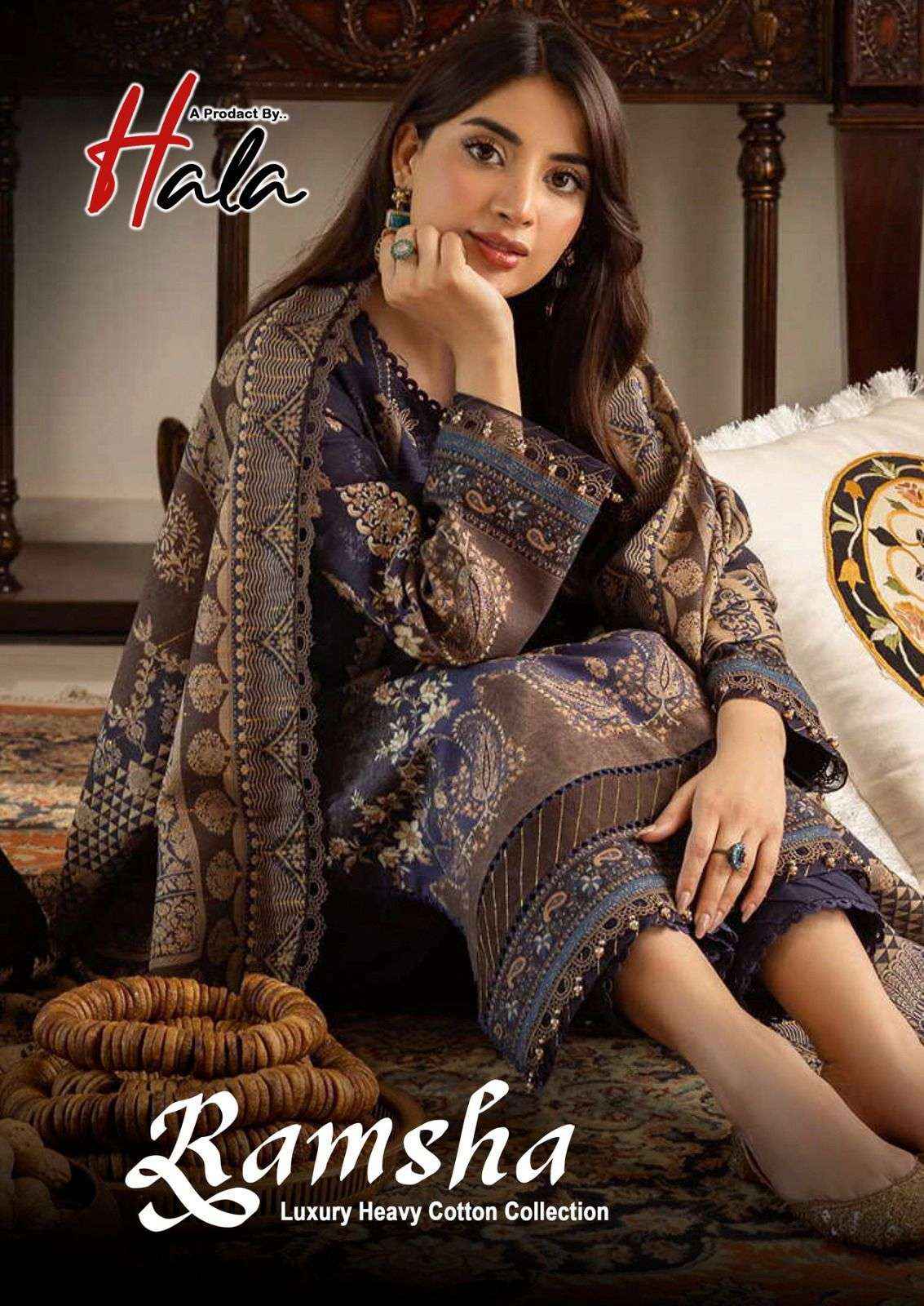 HALA RAMSHA VOL 1 KARACHI COTTON PRINT SUITS