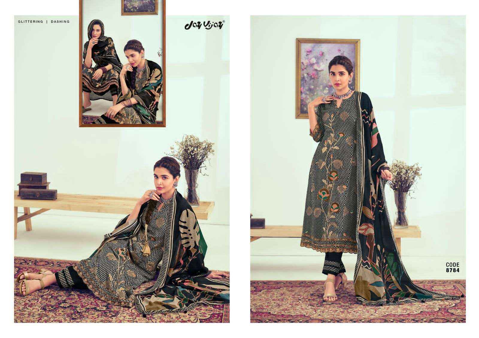 JAY VIJAY KHUBANI SILK JACQUARD DESIGNER SUITS