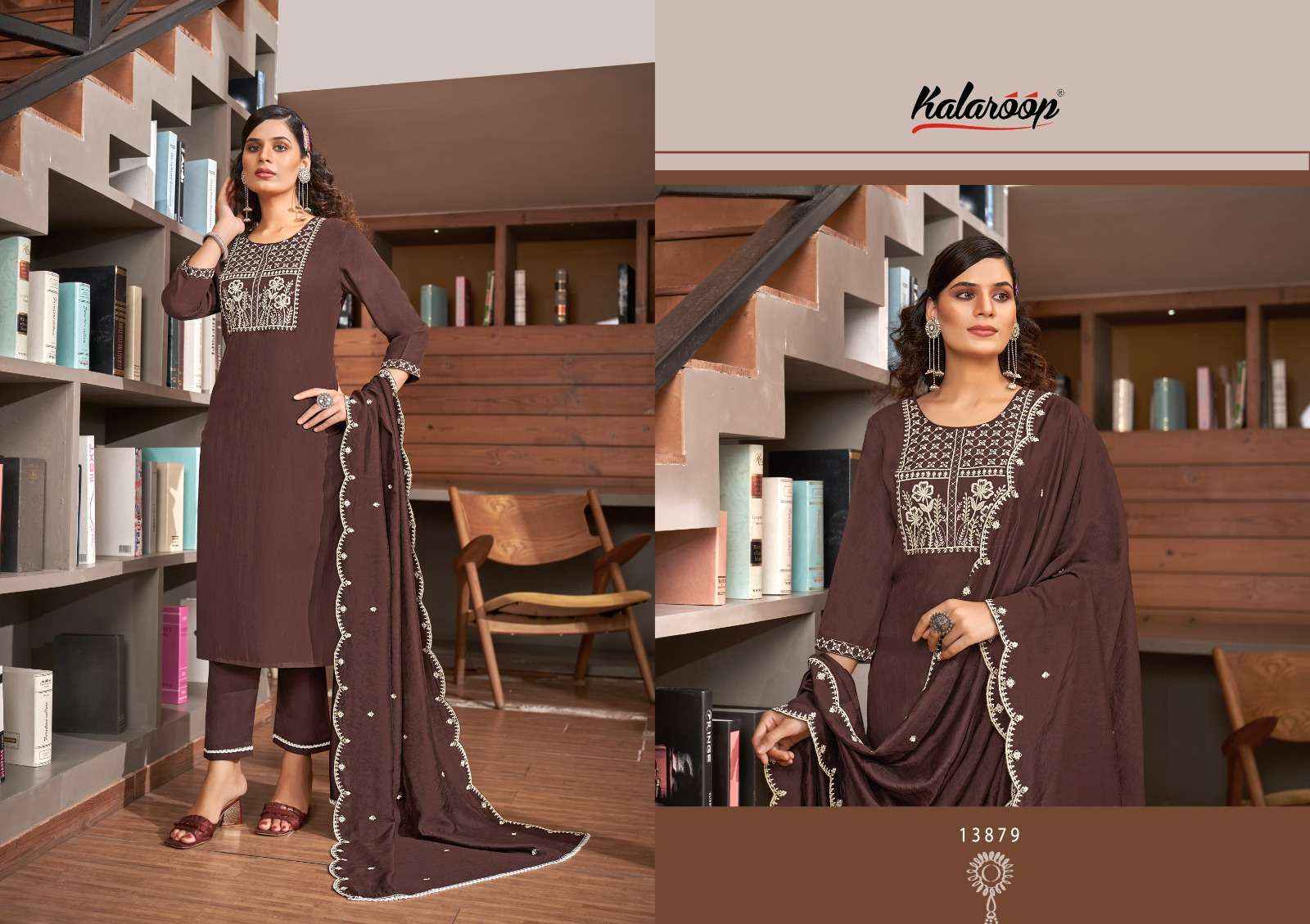 KALAROOP KAJREE FASHION BLOSSOM KURTI COMBO SET