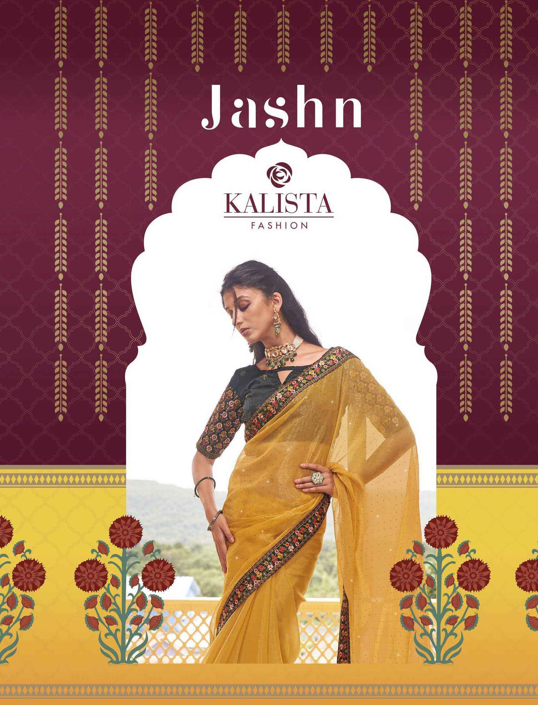 KALISTA FASHION JASHN ELEGANT SWAROVSKI WORK DESIGNER SAREES