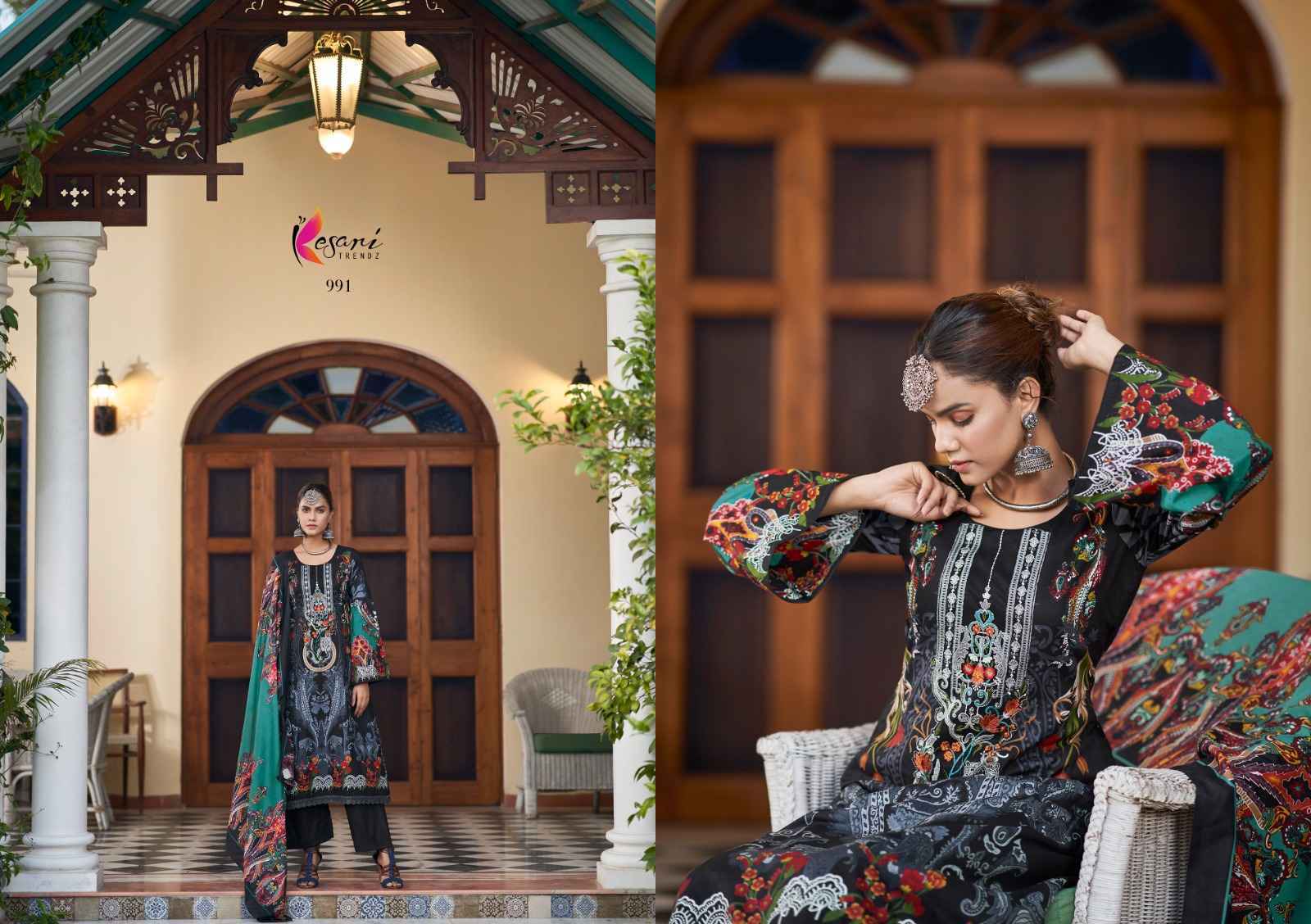 Kesari Trandz Fida Lawn Dress Material 8 pcs Catalogue