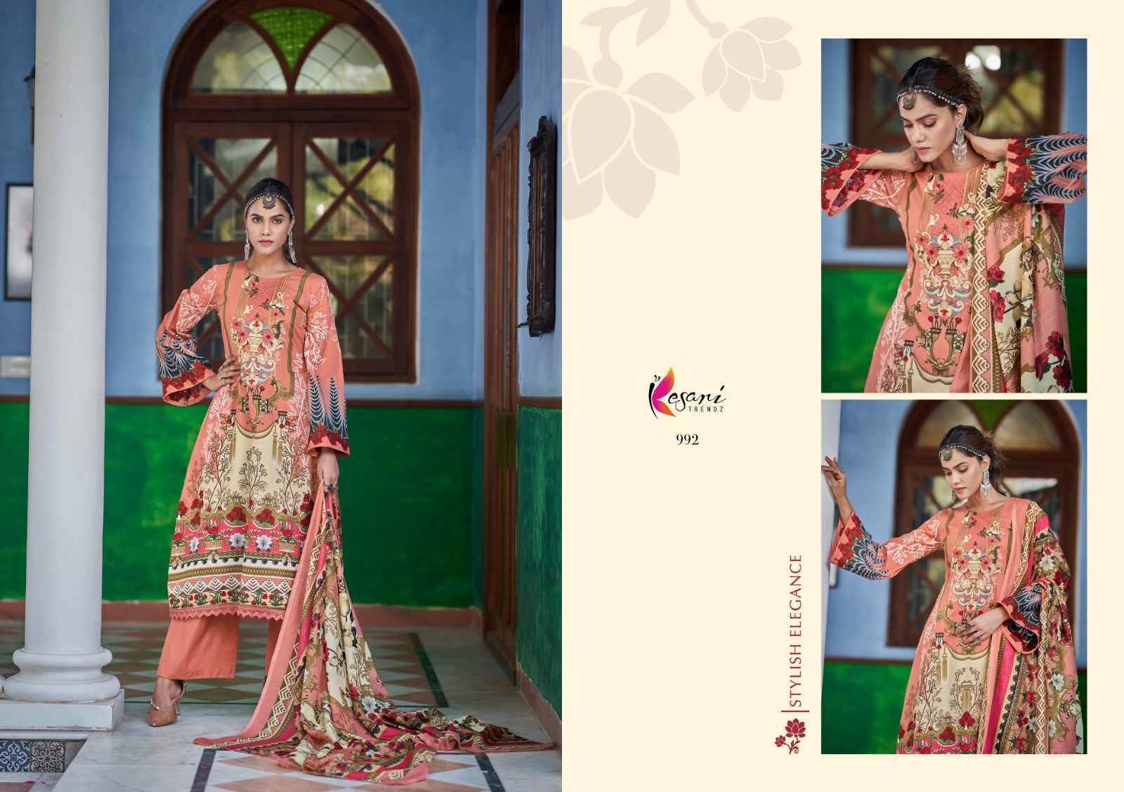 Kesari Trandz Fida Lawn Dress Material 8 pcs Catalogue