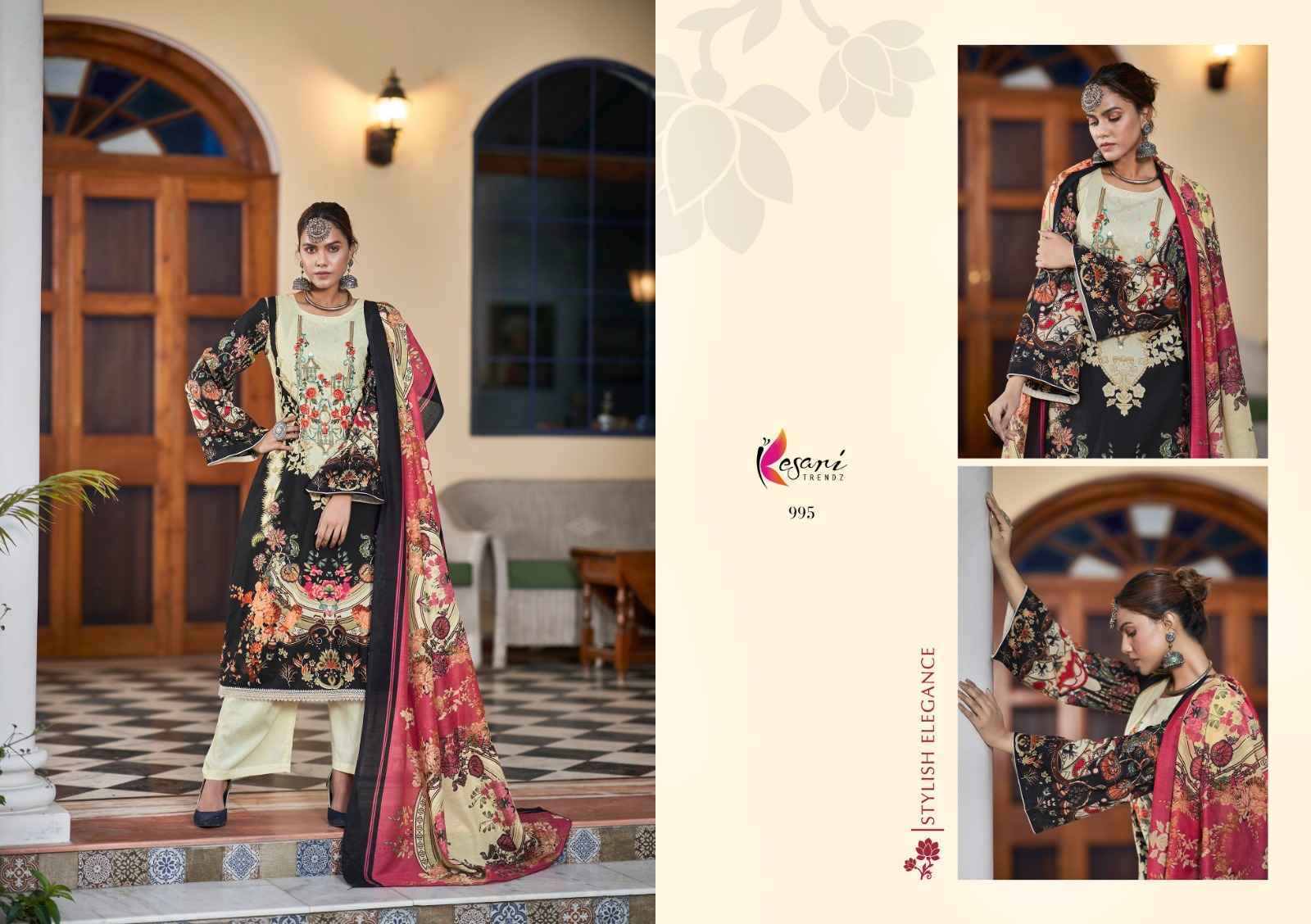 Kesari Trandz Fida Lawn Dress Material 8 pcs Catalogue