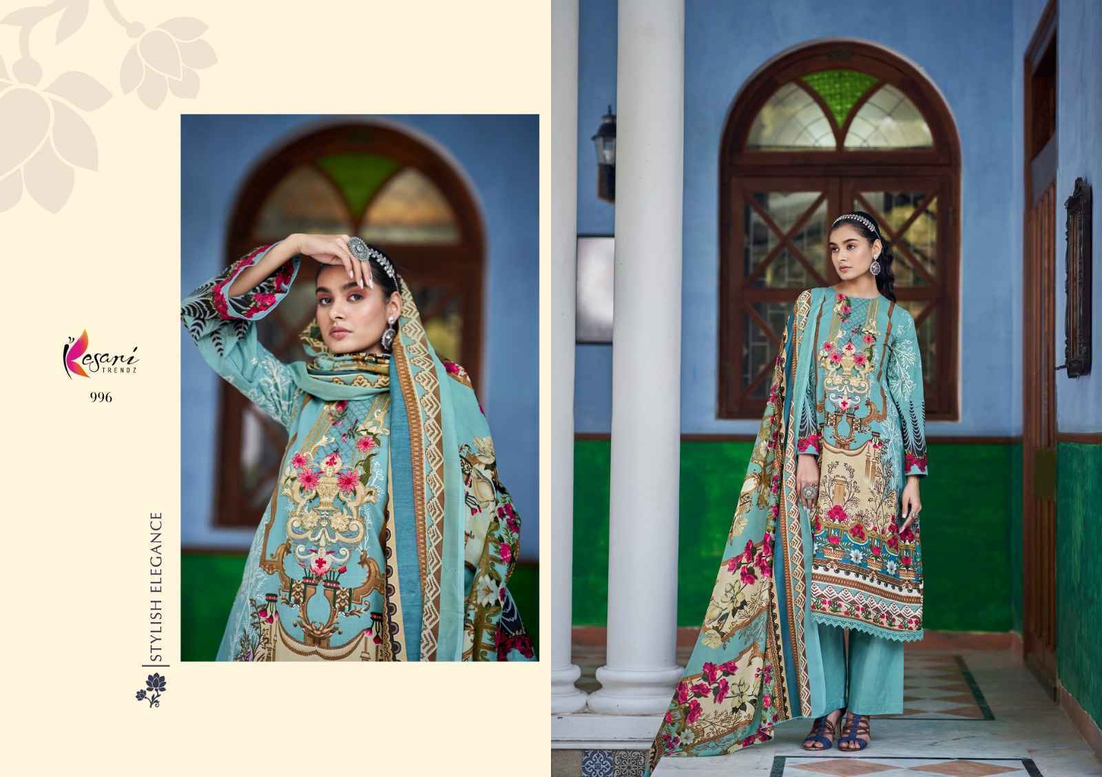 Kesari Trandz Fida Lawn Dress Material 8 pcs Catalogue