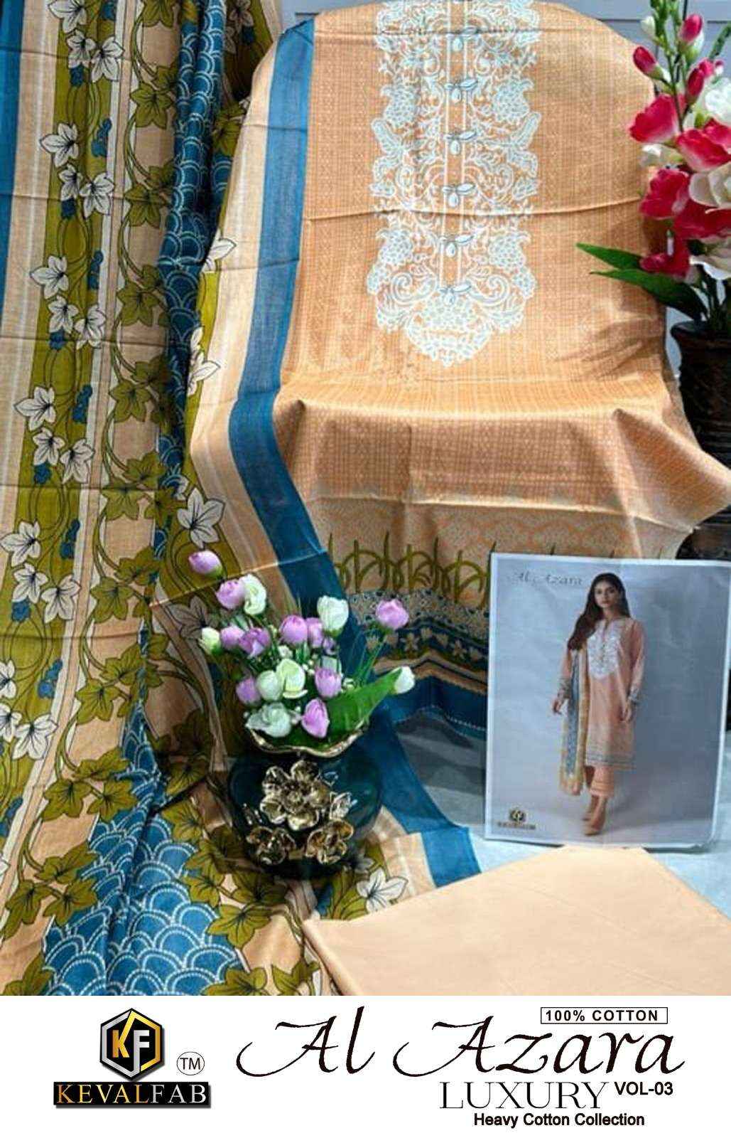 KEVAL FAB AL AZARA VOL 3 PAKISTANI DRESS MATERIAL