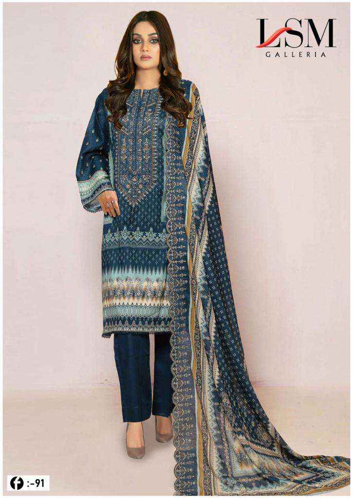 LSM GALLERIA FIRDOUS QUEEN LAWN VOL 9 PAKISTANI SUITS