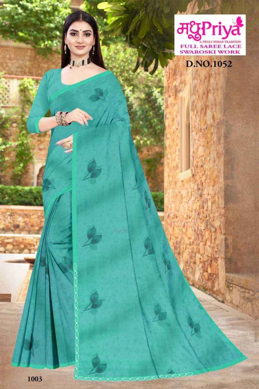 MADHUPRIYA KULFI 1052 FANCY CHIFFON PRINTED SAREES