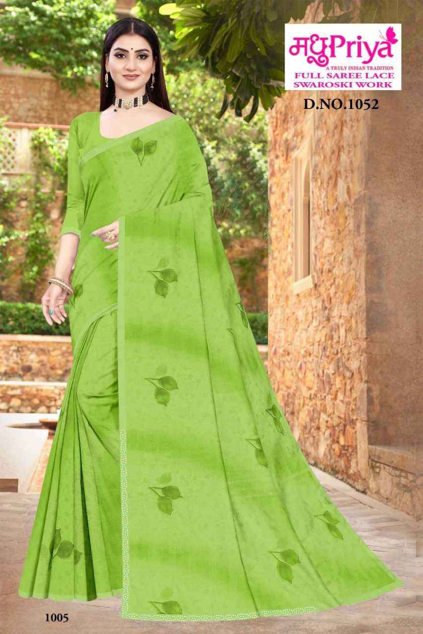 MADHUPRIYA KULFI 1052 FANCY CHIFFON PRINTED SAREES