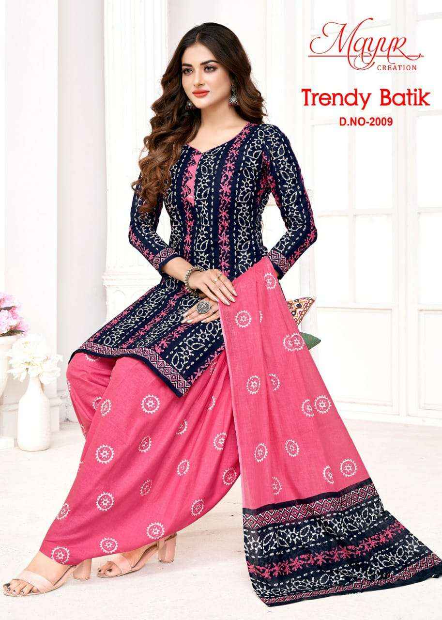 MAYUR CREATION TRENDY BATIK VOL 2 COTTON DRESS MATERIAL