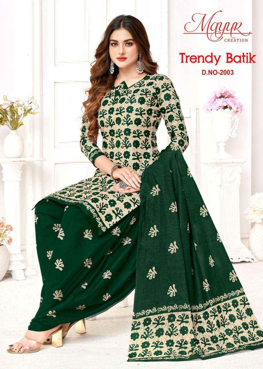 MAYUR CREATION TRENDY BATIK VOL 2 COTTON DRESS MATERIAL