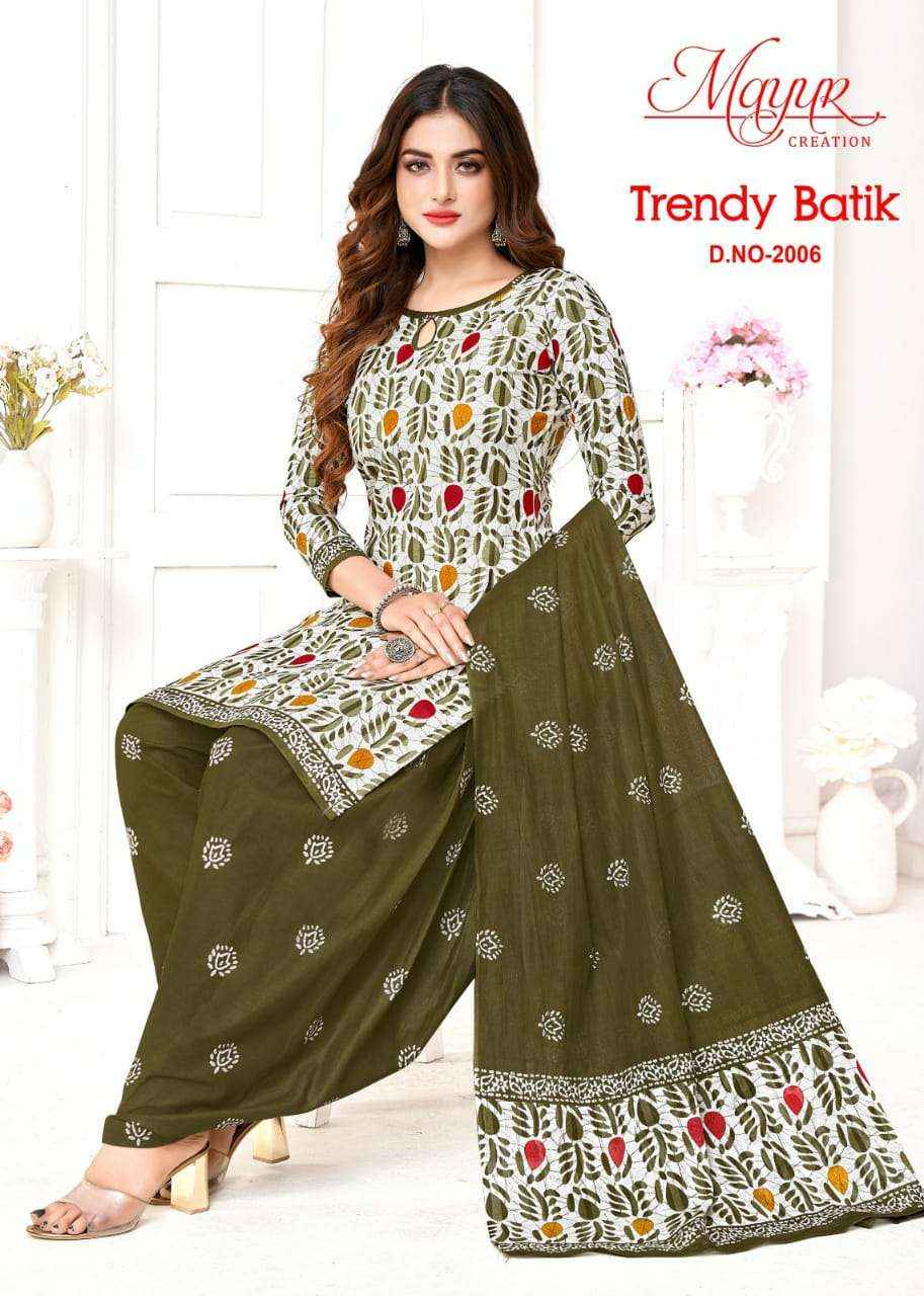 MAYUR CREATION TRENDY BATIK VOL 2 COTTON DRESS MATERIAL