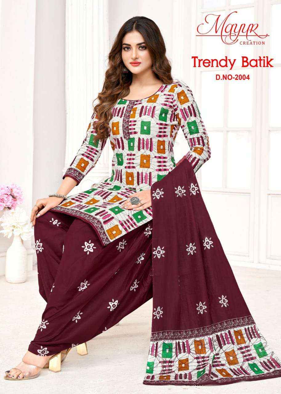 MAYUR CREATION TRENDY BATIK VOL 2 COTTON DRESS MATERIAL