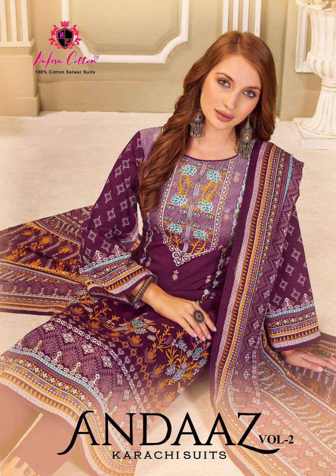 NAFISA COTTON ANDAAZ VOL 2 PAKISTANI SUITS