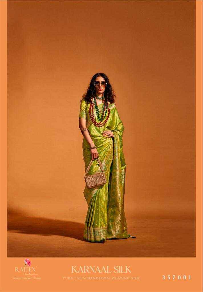 RAJTEX KARNAAL SILK 357001-357006 HANDLOOM WEAVING SAREES