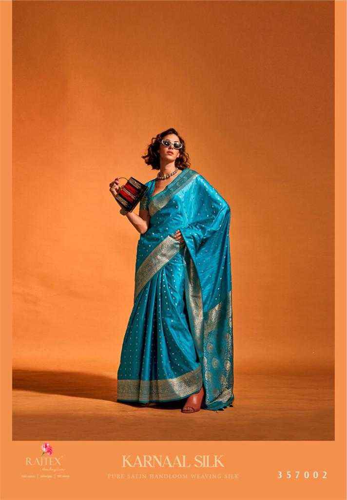 RAJTEX KARNAAL SILK 357001-357006 HANDLOOM WEAVING SAREES