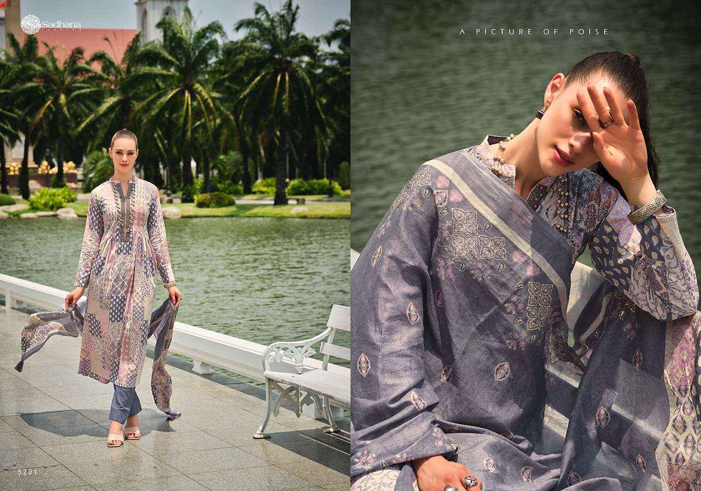 SADHANA FASHION MEHRAAM LAWN COTTON SUIT