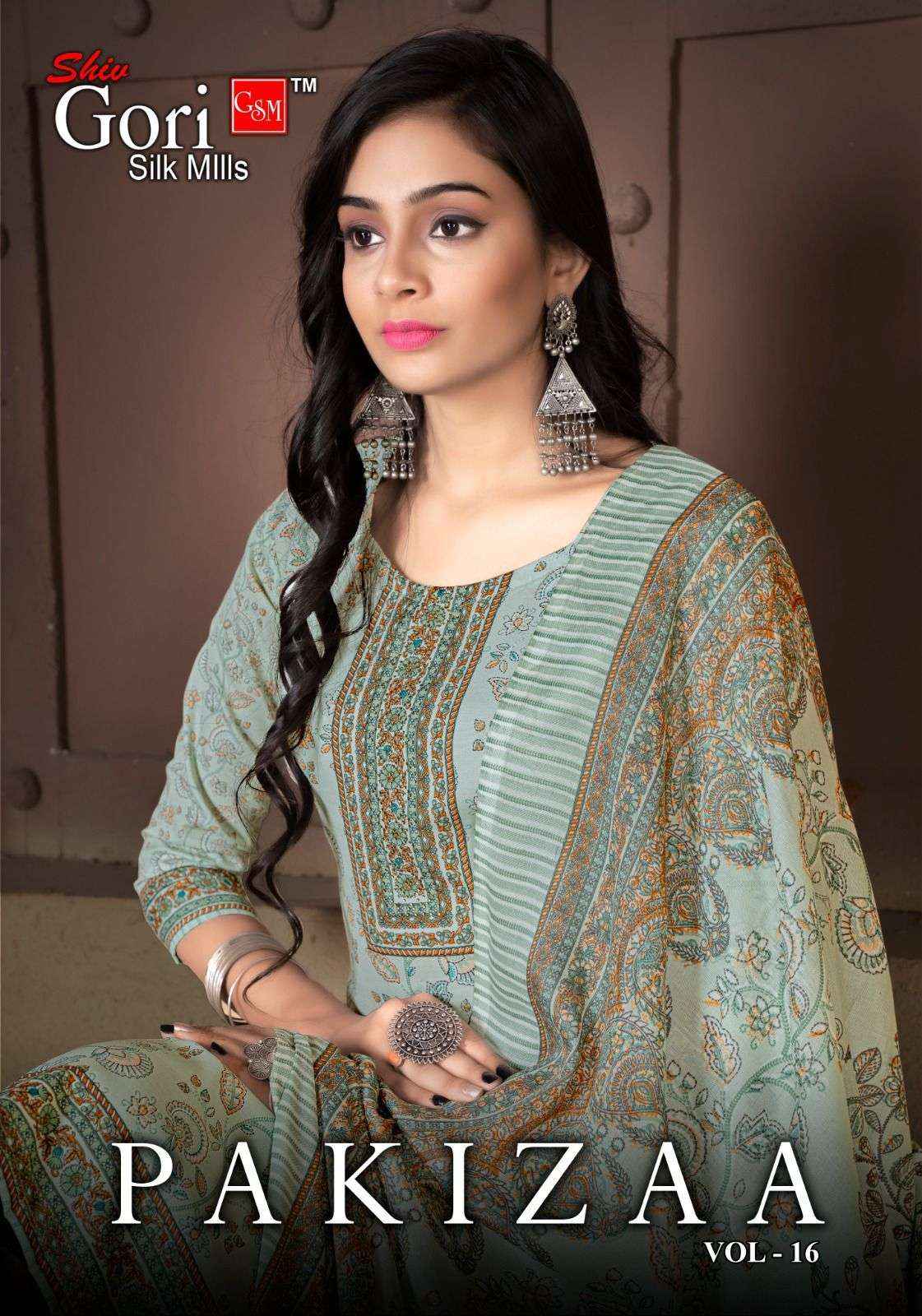 SHIV GORI SILK MILLS PAKIZAA VOL 16 COTTON DRESS MATERIALS