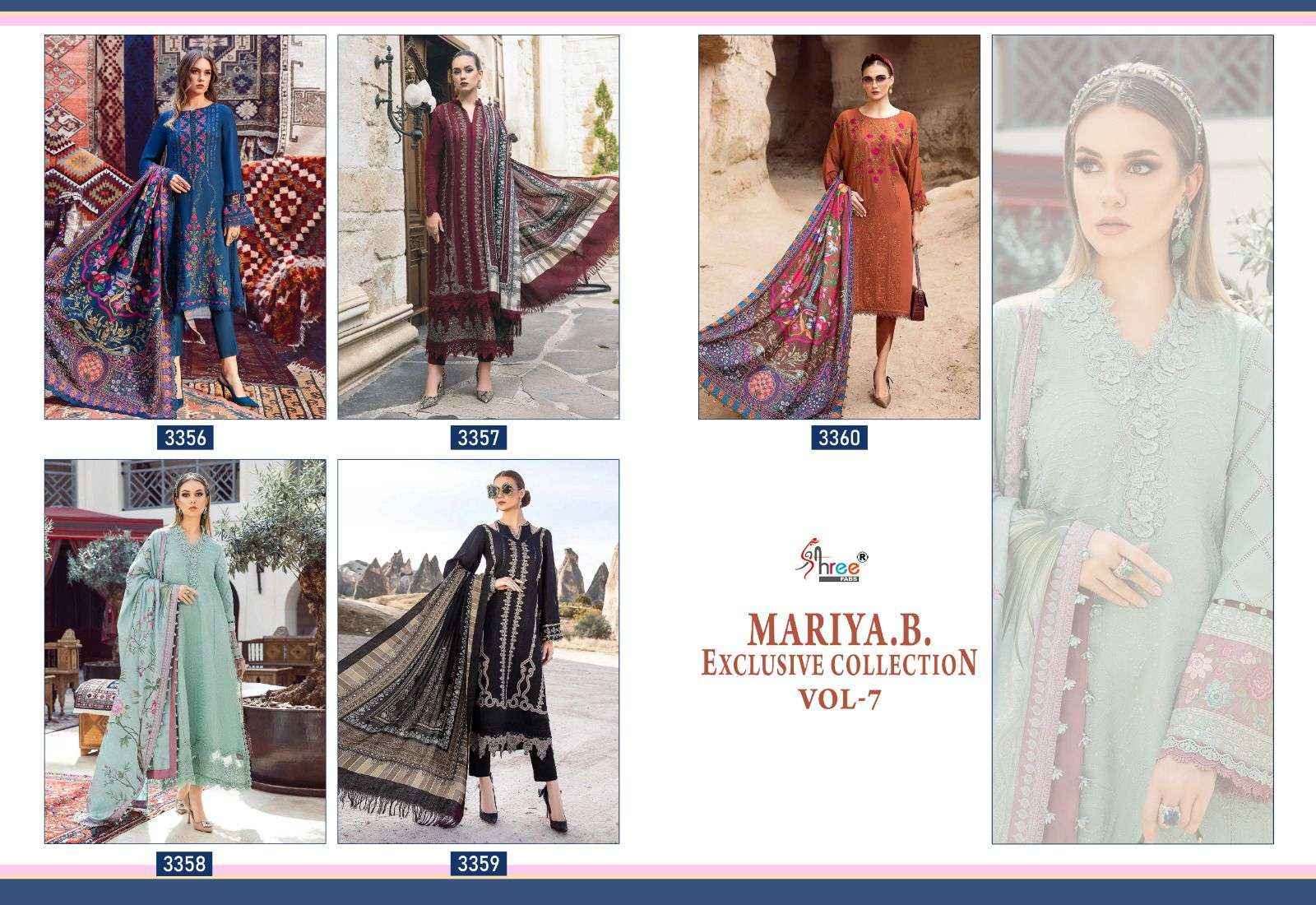 SHREE FABS MARIAB EXCLUSIVE COLLECTION VOL-7 DRESS MATERIAL