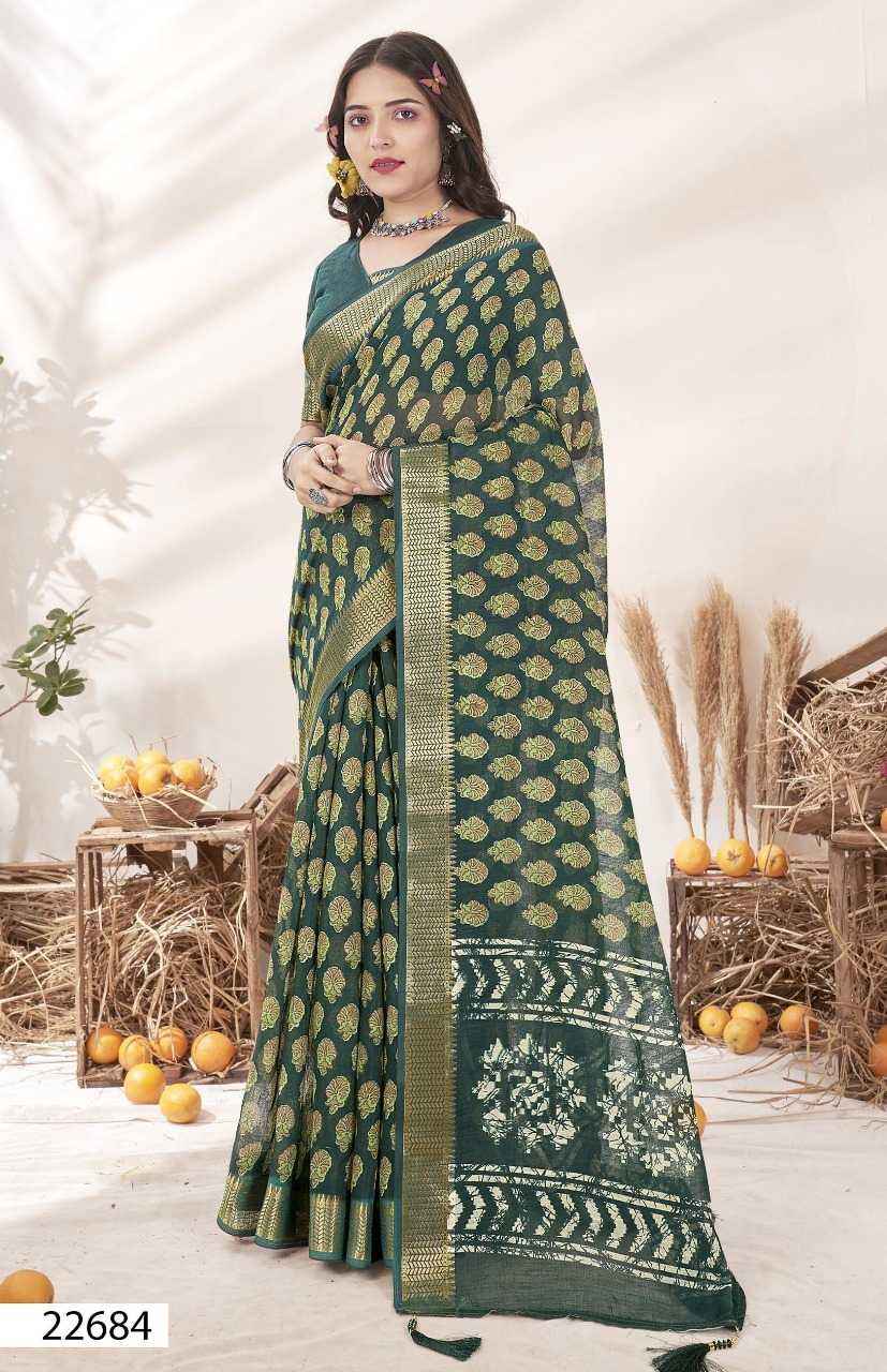 TRIVENI GUNGUN VOL 3 FANCY LINEN DIGITA PRINT SAREES SUPPLIER