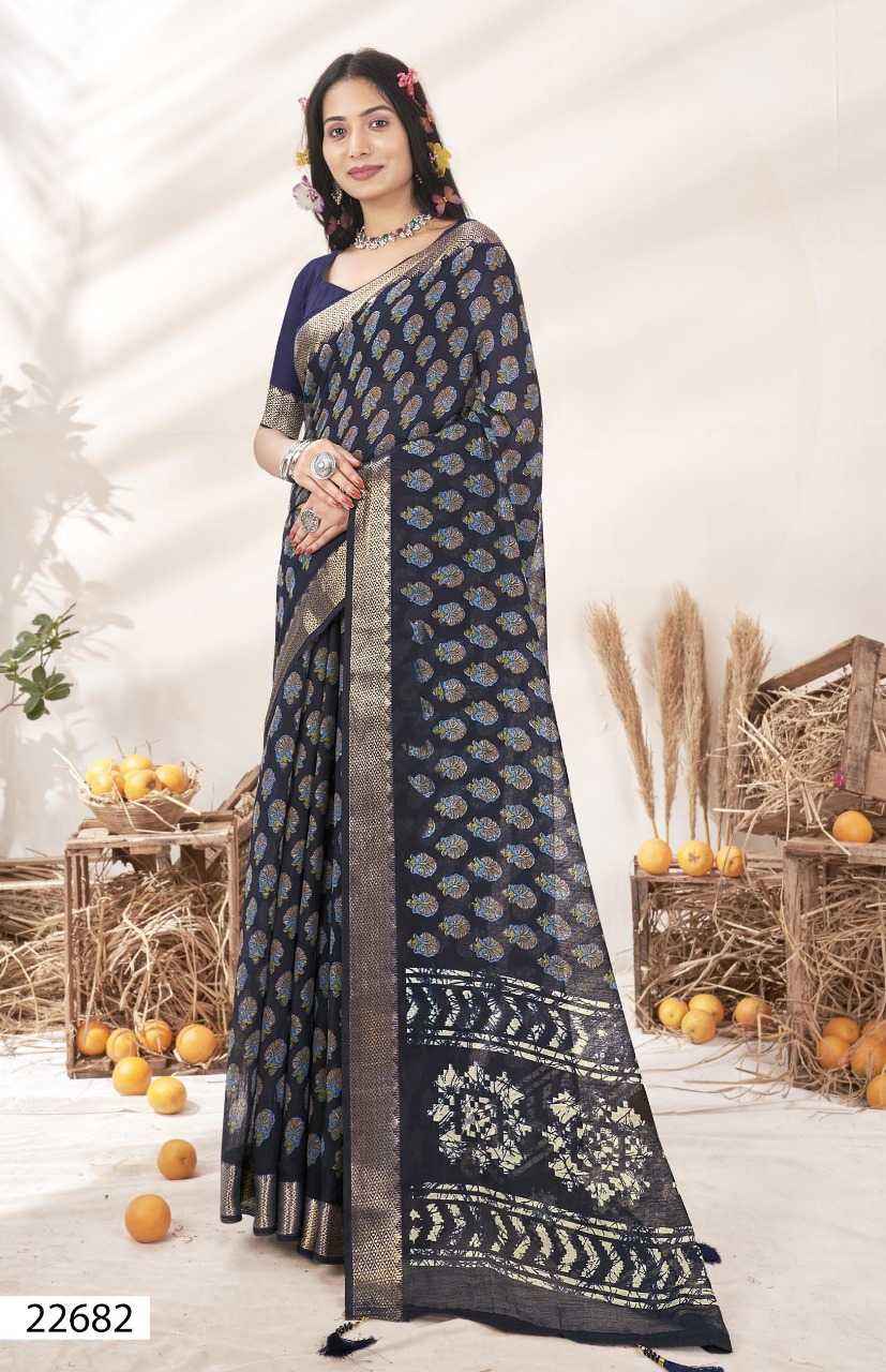 TRIVENI GUNGUN VOL 3 FANCY LINEN DIGITA PRINT SAREES SUPPLIER