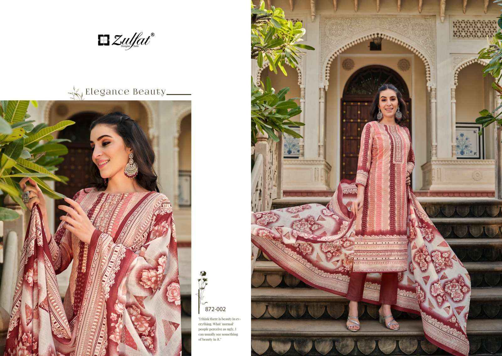 ZULFAT DESIGNER SUITS KASHISH COTTON SALWAR SUITS