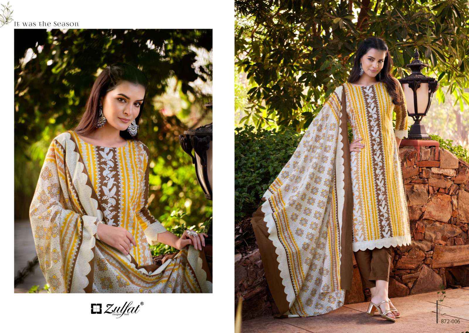 ZULFAT DESIGNER SUITS KASHISH COTTON SALWAR SUITS