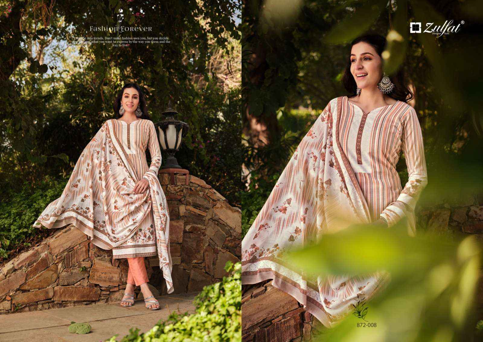 ZULFAT DESIGNER SUITS KASHISH COTTON SALWAR SUITS