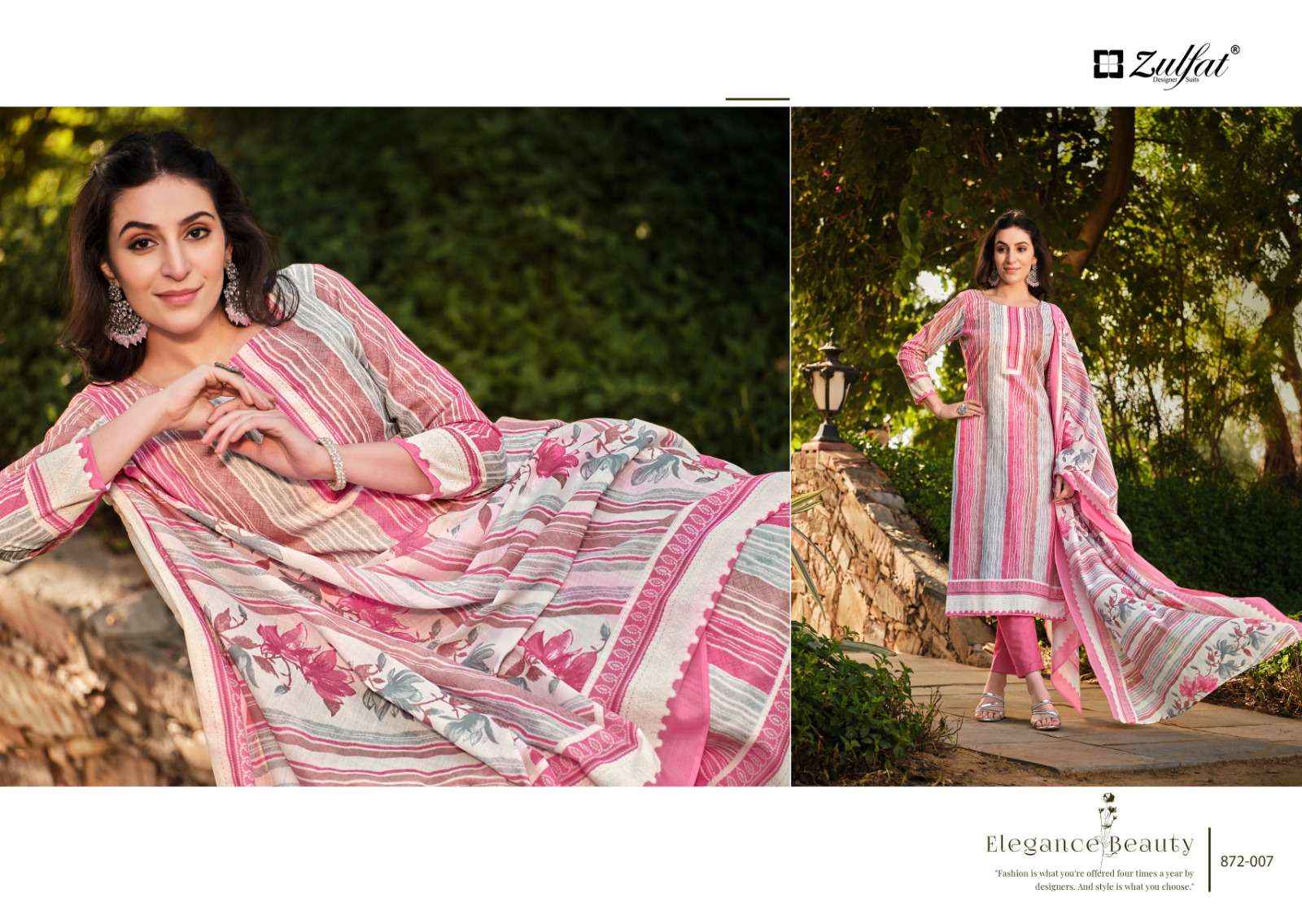 ZULFAT DESIGNER SUITS KASHISH COTTON SALWAR SUITS