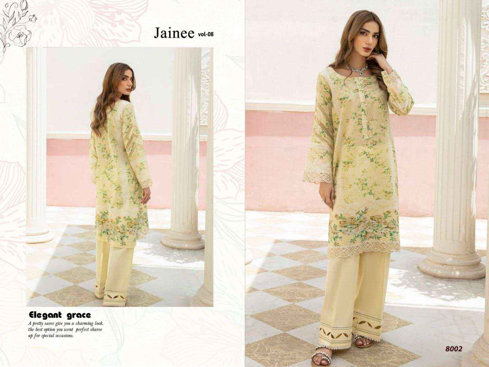 AGHA NOOR JAINEE VOL 8 SALWAR KAMEEZ WHOLESALE ( 6 PCS SET )