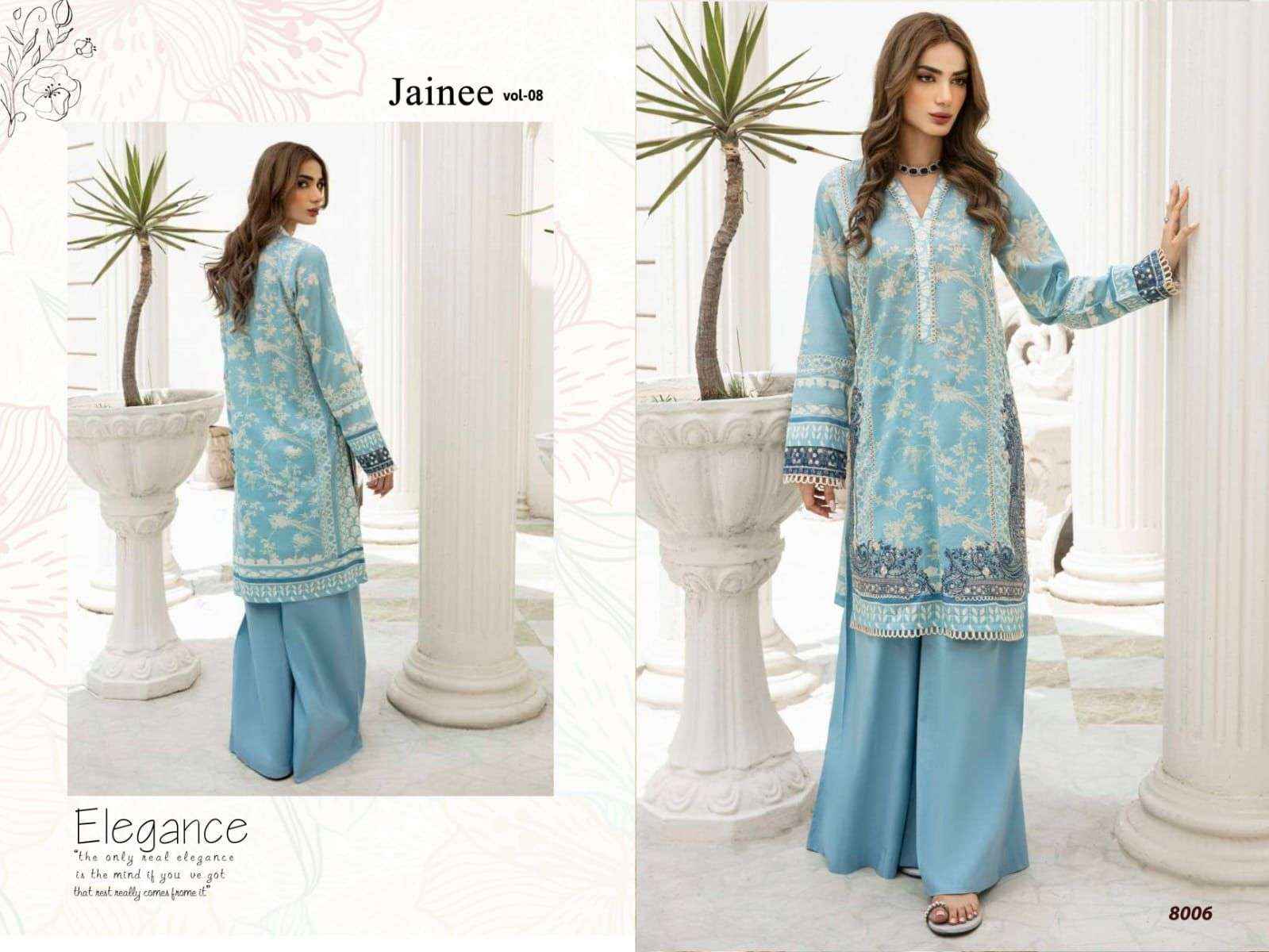 AGHA NOOR JAINEE VOL 8 SALWAR KAMEEZ WHOLESALE ( 6 PCS SET )