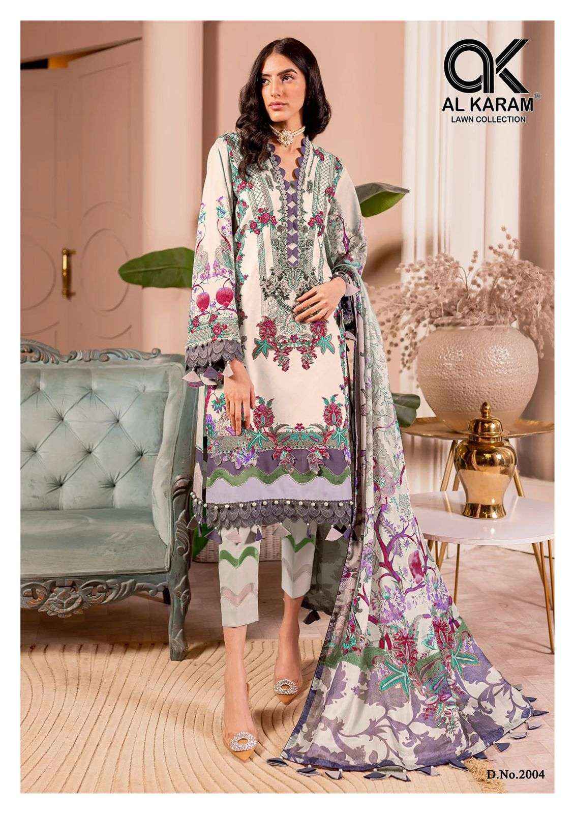 AL KARAM ADANS LIBAS EXCLUSIVE COLLECTION VOL 2 DRESS MATERIAL ( 6 PCS CATALOG )