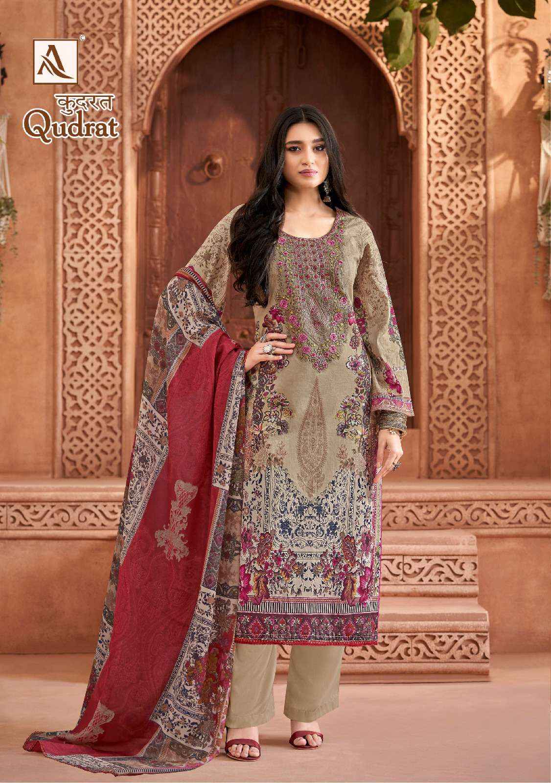 ALOK SUITS QUDRAT COTTON DRESS MATERIAL ( 8 PCS CATALOG )