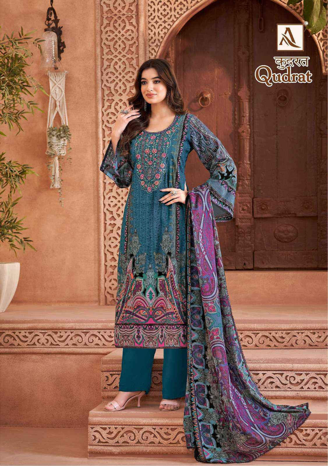 ALOK SUITS QUDRAT COTTON DRESS MATERIAL ( 8 PCS CATALOG )