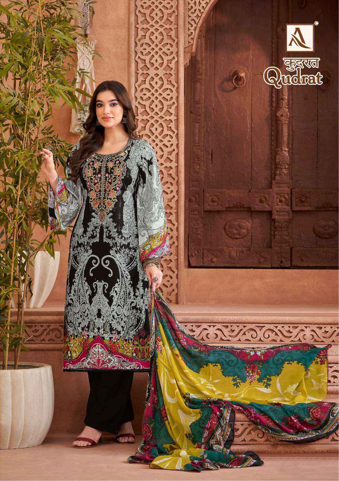 ALOK SUITS QUDRAT COTTON DRESS MATERIAL ( 8 PCS CATALOG )