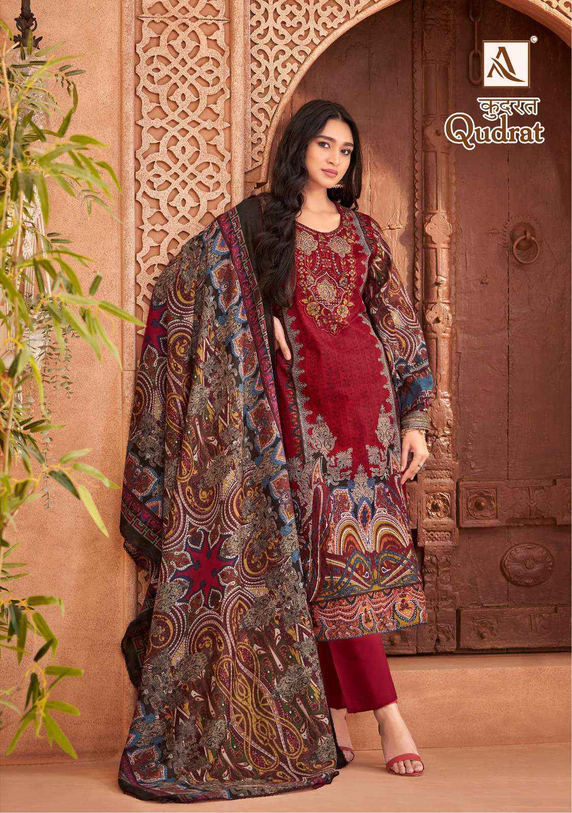 ALOK SUITS QUDRAT COTTON DRESS MATERIAL ( 8 PCS CATALOG )