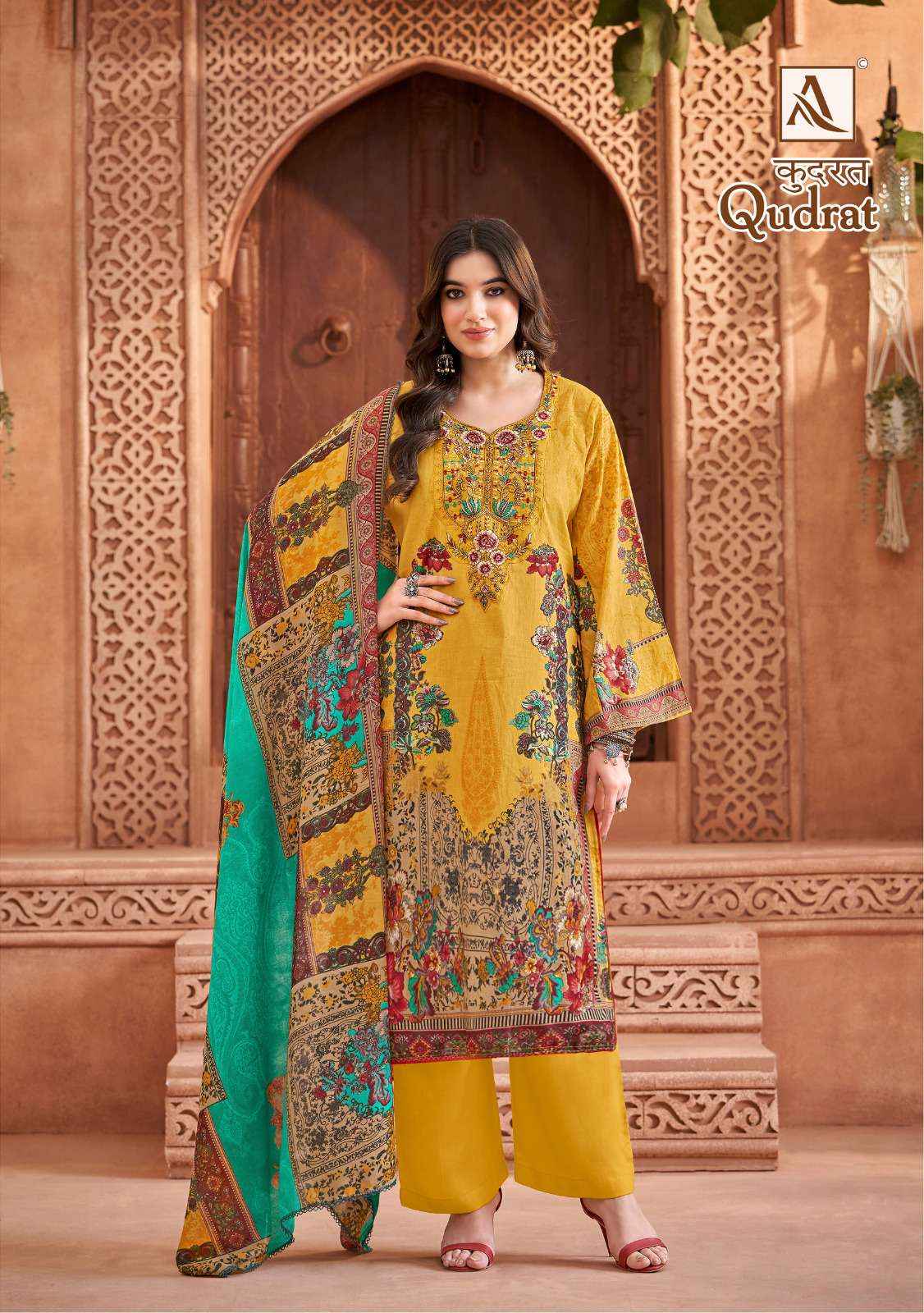 ALOK SUITS QUDRAT COTTON DRESS MATERIAL ( 8 PCS CATALOG )